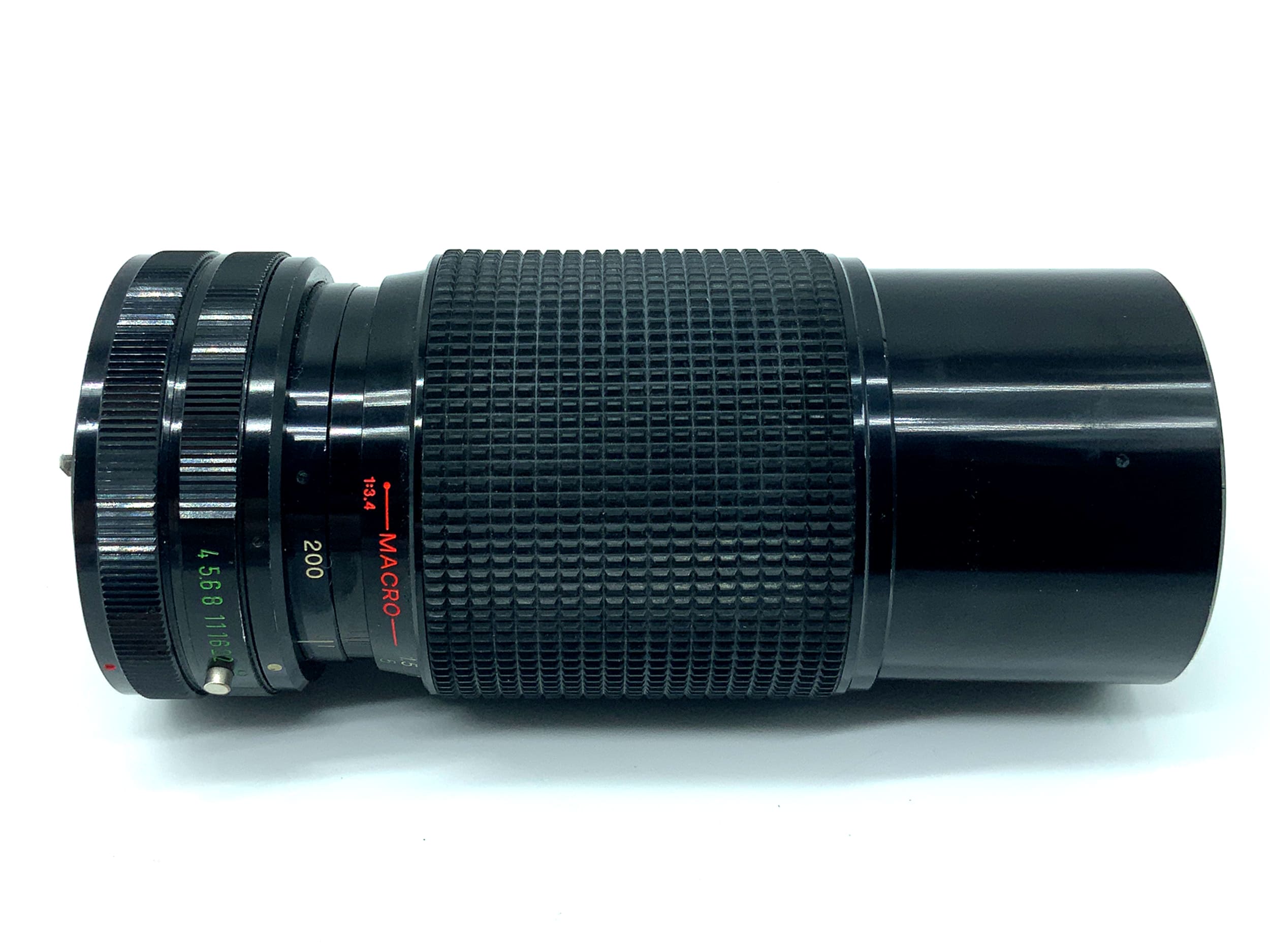 Objectif Hanimex 80-200 mm 1:4 Hi.Tec à zoom automatique macro (Canon FD)