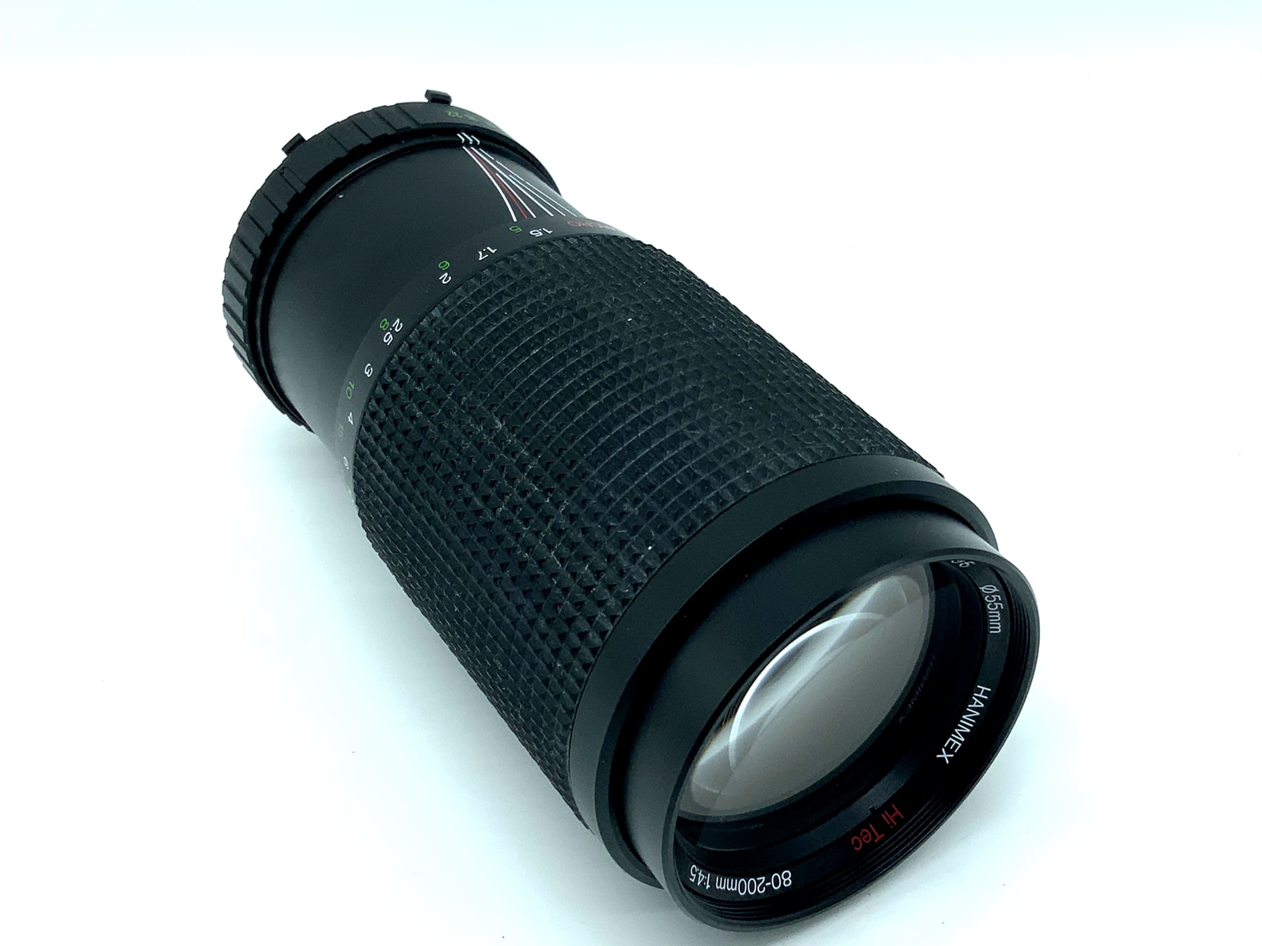 Objectif Hanimex 80-200 mm 1:4.5 Hi.Tec Zoom Macro Zoom (Minolta MD)