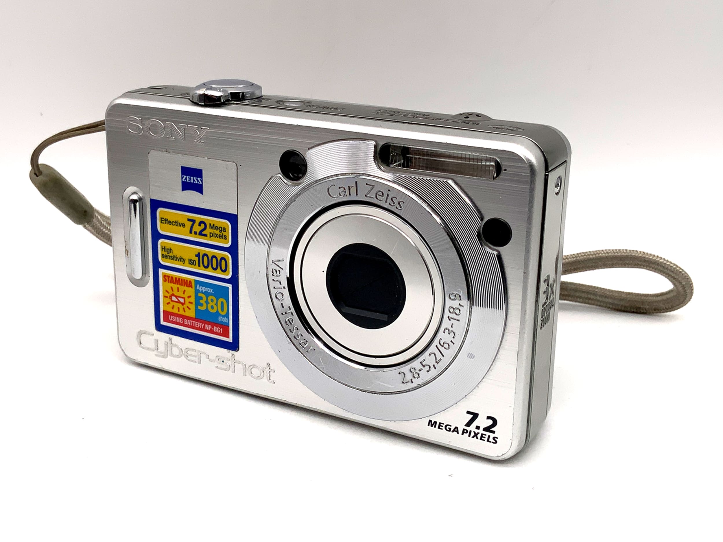 Sony Cyber-Shot DSC-W55 Digital Compact Camera 2.8-5.2/6.3-18.9 7.2 MP IM VX