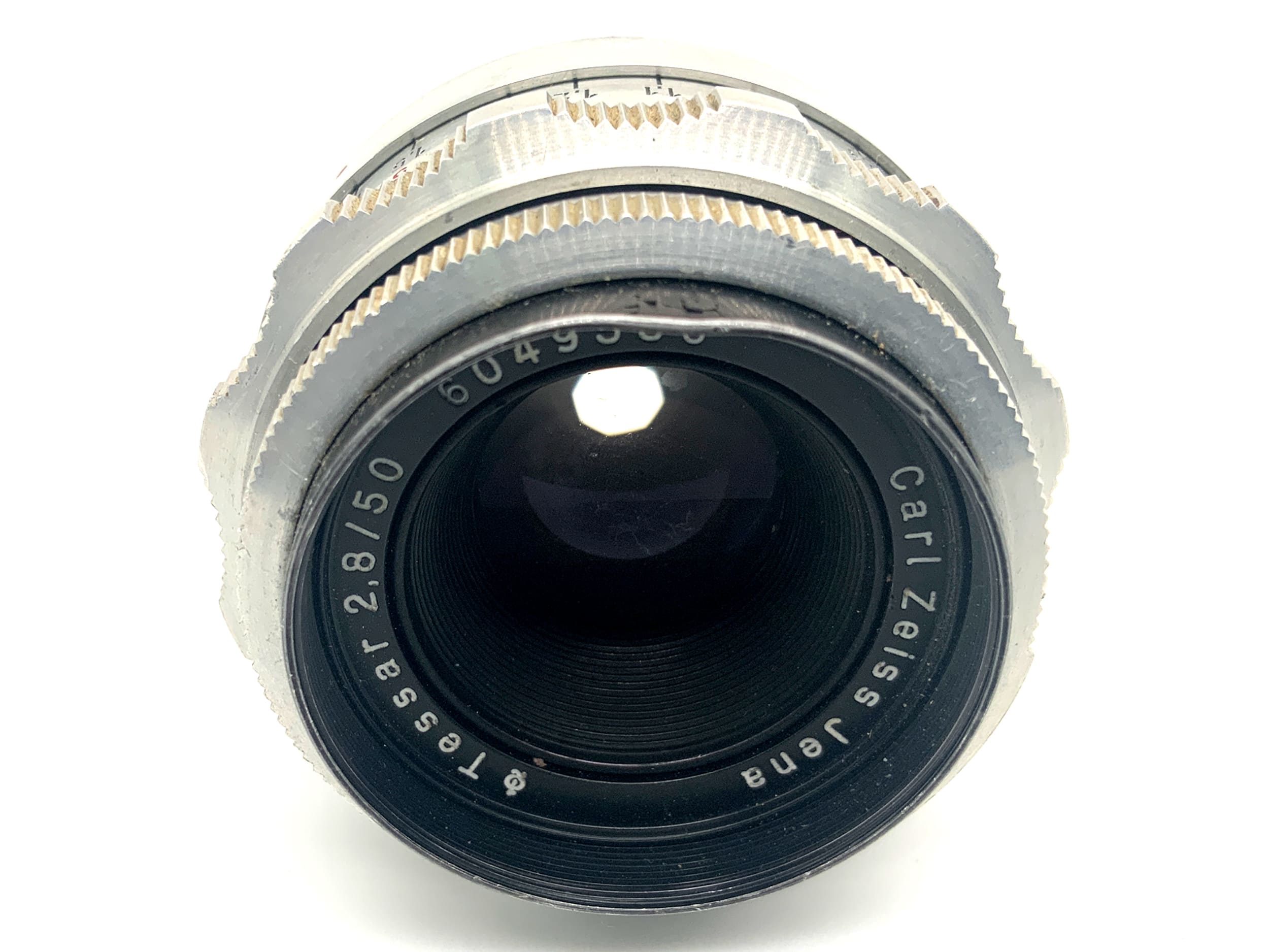 Carl Zeiss Jena Q1 Tessar 50mm 1:2.8 Objektiv Festbrennweite (EXA) Pilz!