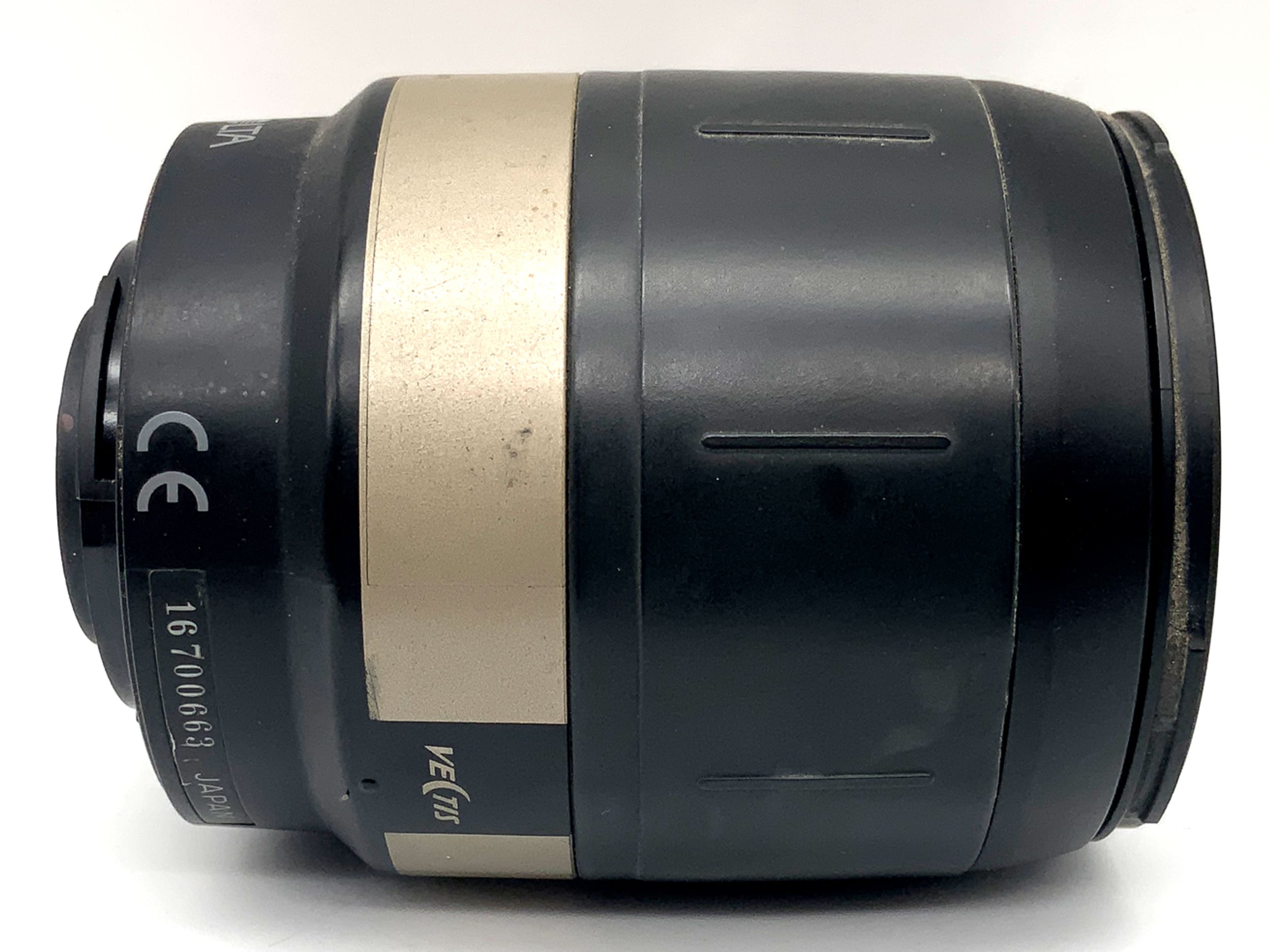 Minolta 25-150mm 1:4.5(22)-6.3 lens V lens AF autofocus (Minolta Vectis)