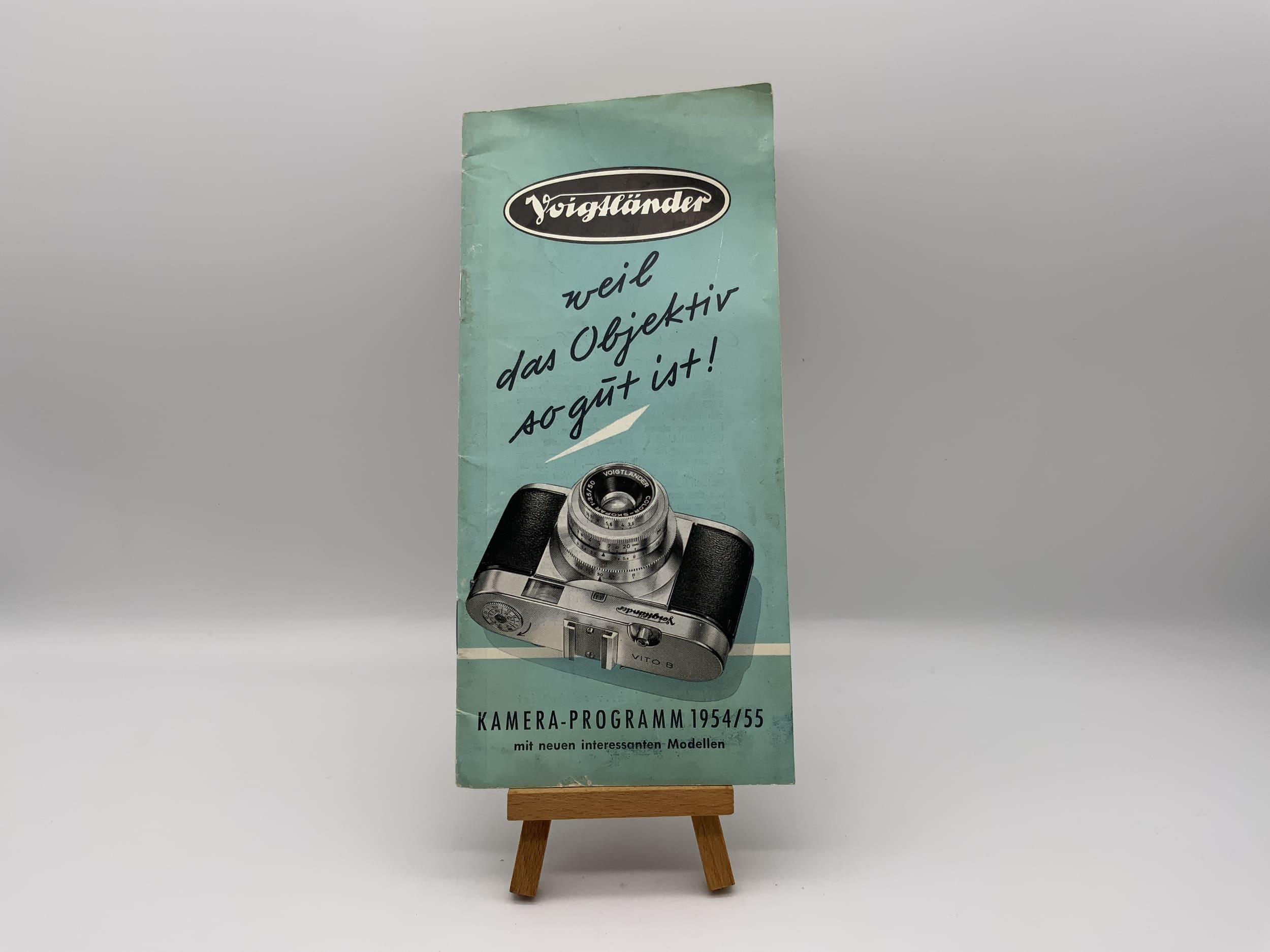 Programme de caméra Voigtländer 1954/55 Instructions en allemand