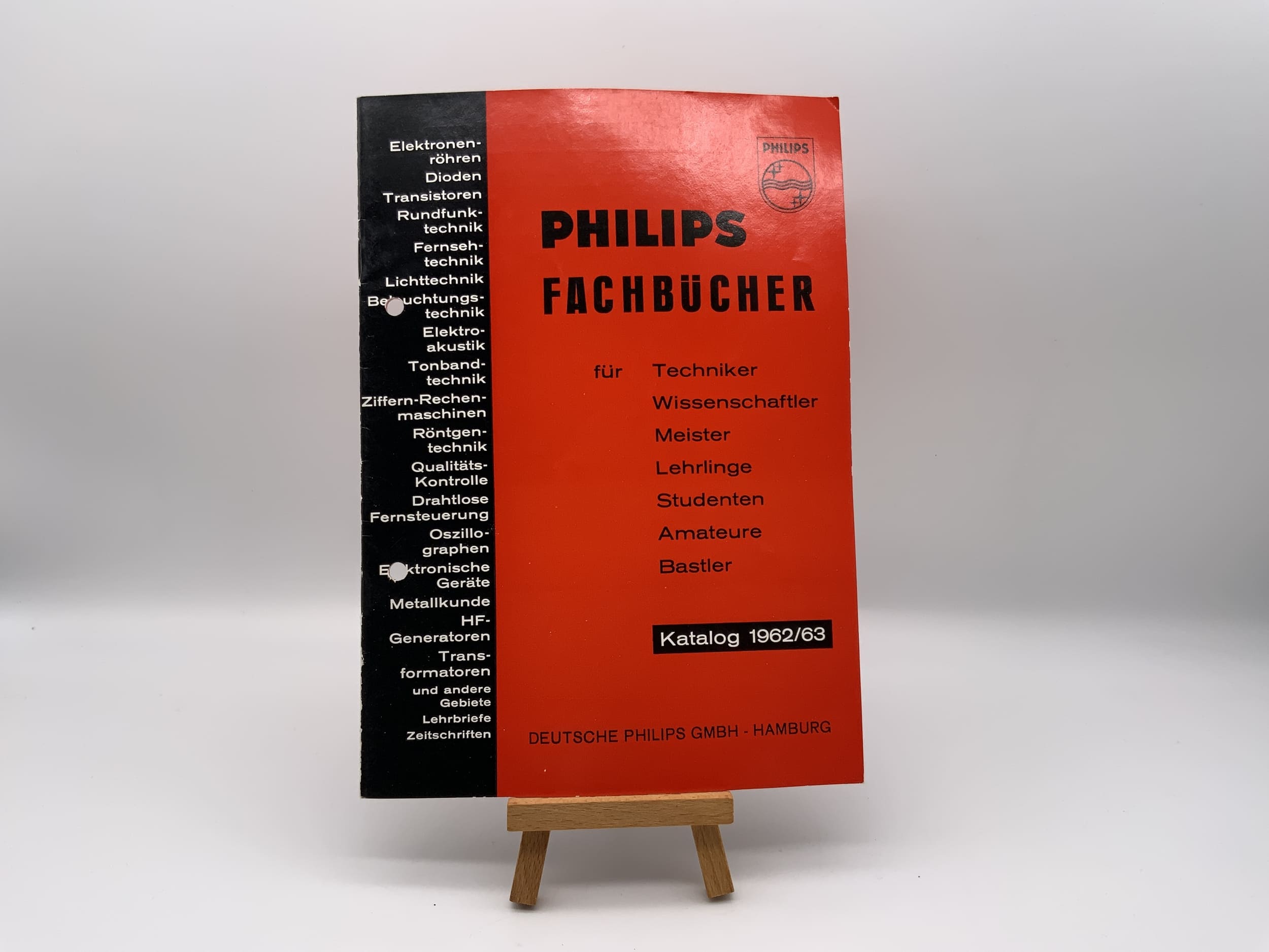 Catalogue Philips 1962/63 - Catalogue de livres techniques (allemand)