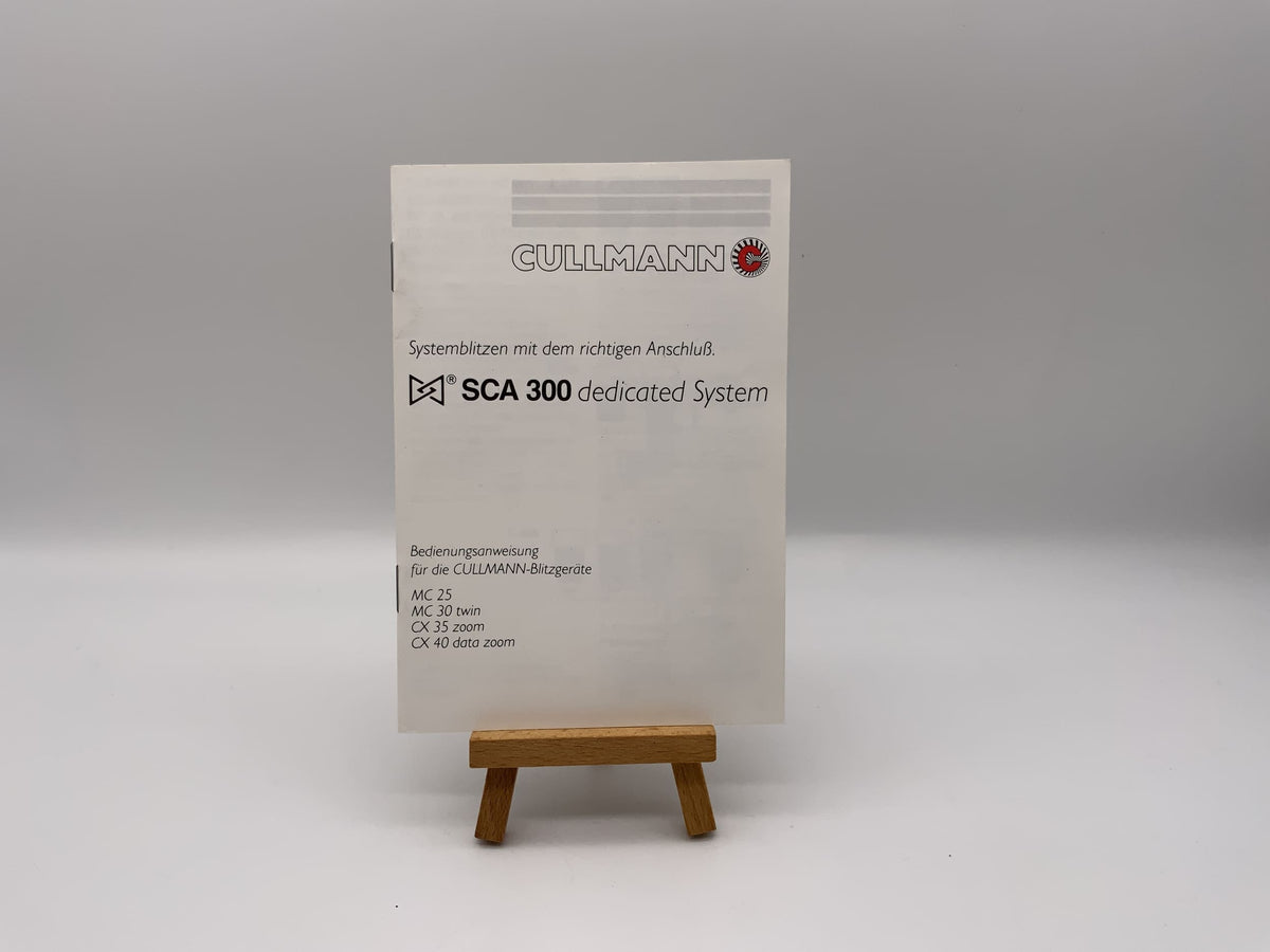 Cullman SCA 300 pour flashs MC25 MC30 CX35 CX 40 - Instructions d'utilisation (allemand)