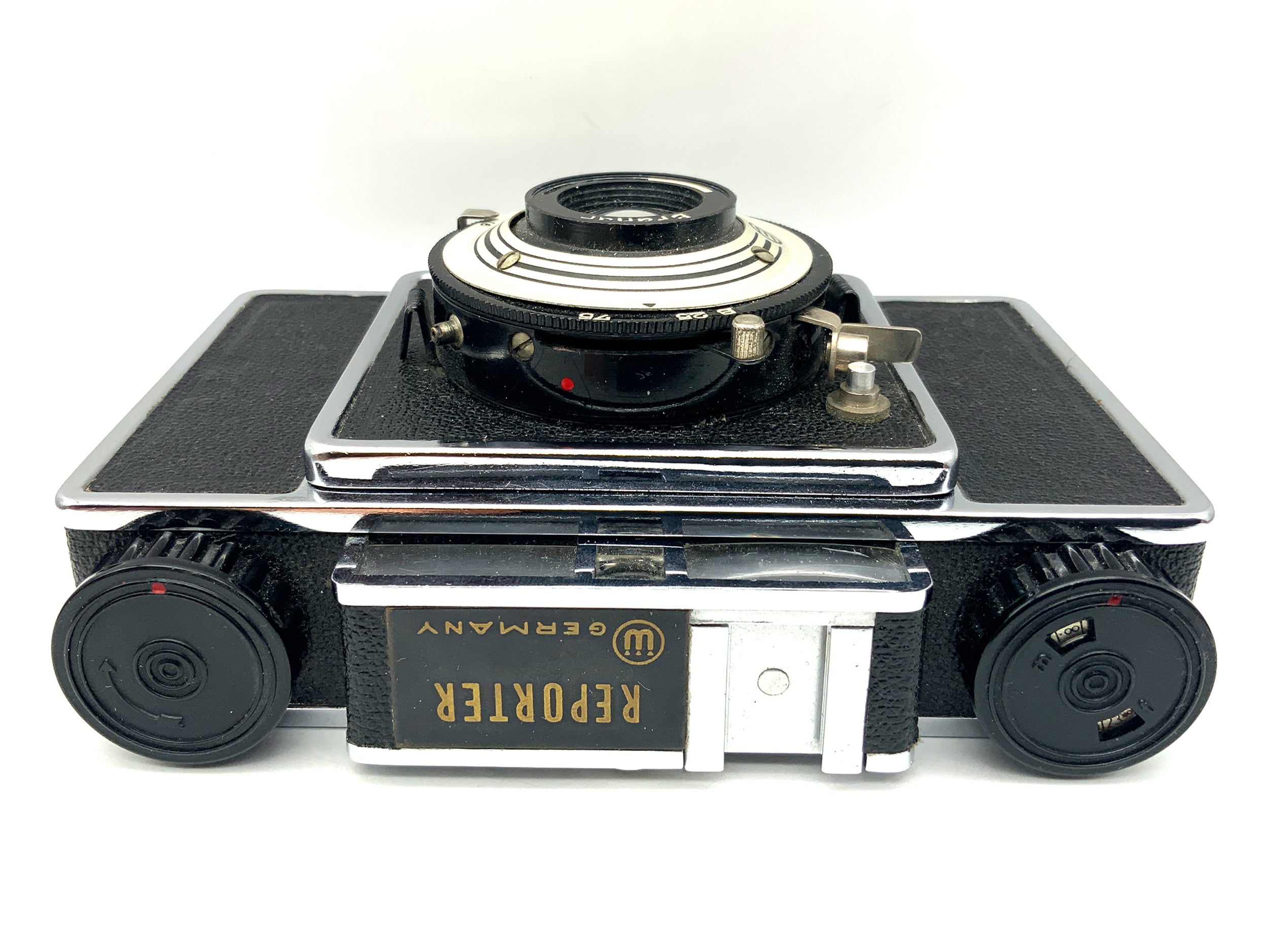Welta Reporter viewfinder camera with Branar 75mm medium format camera, analog camera