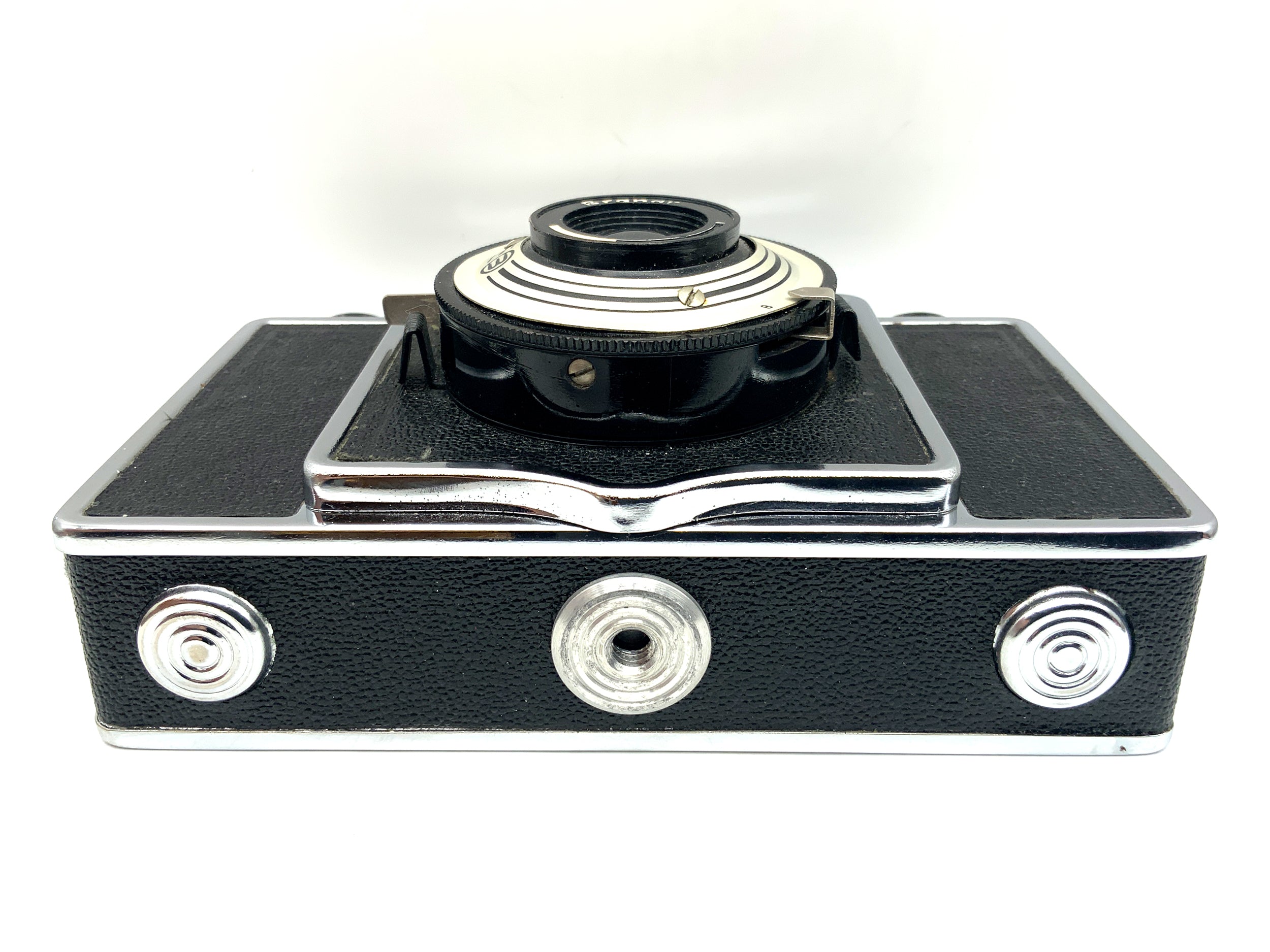 Welta Reporter viewfinder camera with Branar 75mm medium format camera, analog camera