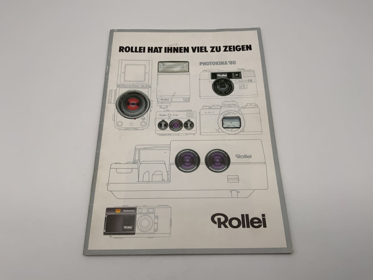 Rollei a beaucoup à vous montrer. Instructions pour la Photokina 80 (en allemand)