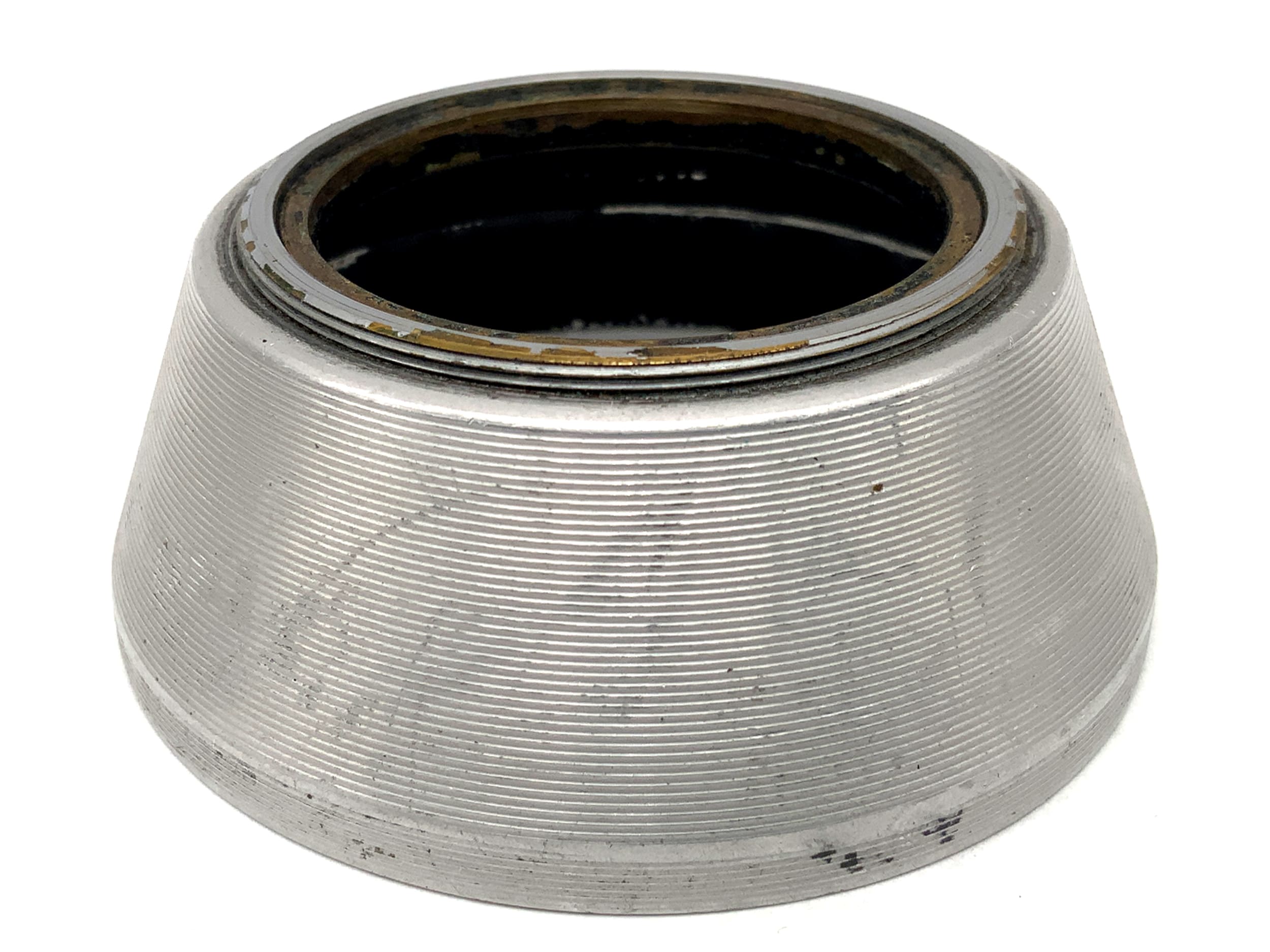 B+W 49 ES lens hood, aluminum metal, silver