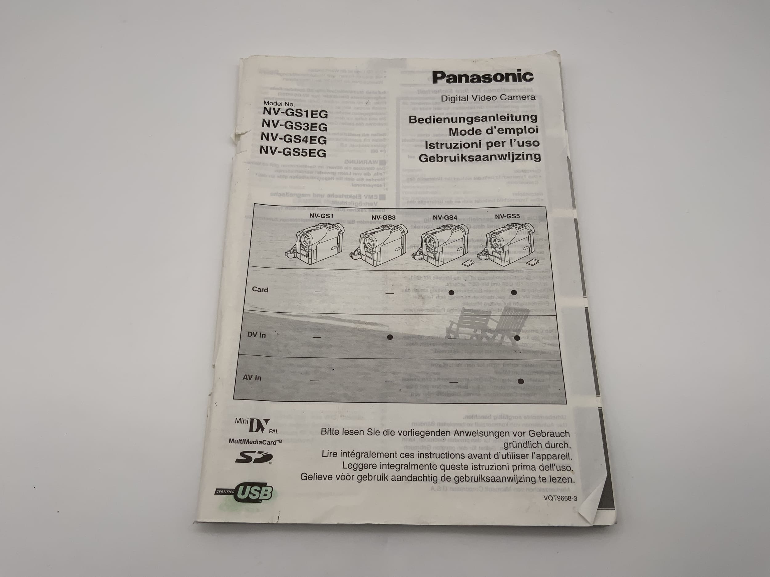 Manuel d'utilisation Panasonic NV-GS1EG / 3EG / 4EG / 5EG (allemand)