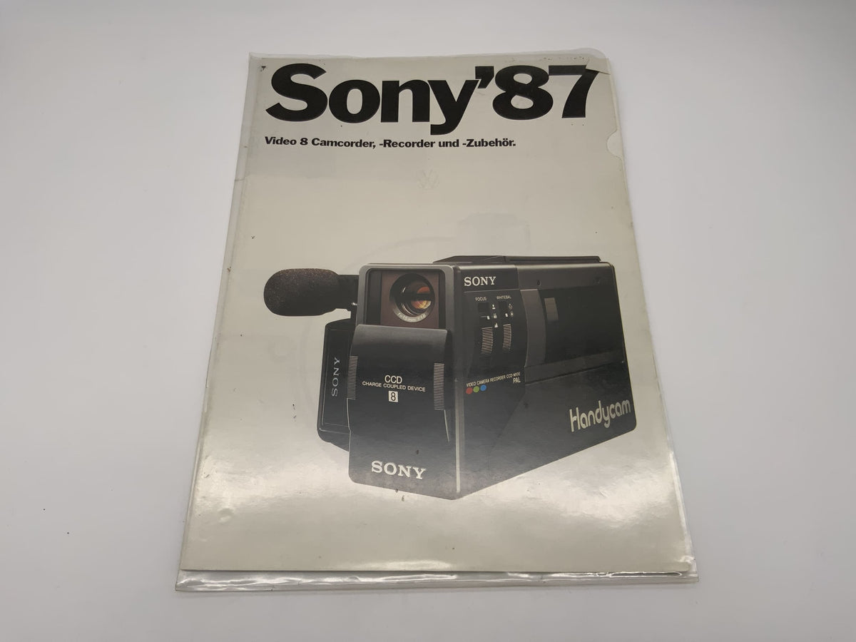 Manuel d'utilisation du caméscope Sony 87 Video 8 (allemand)