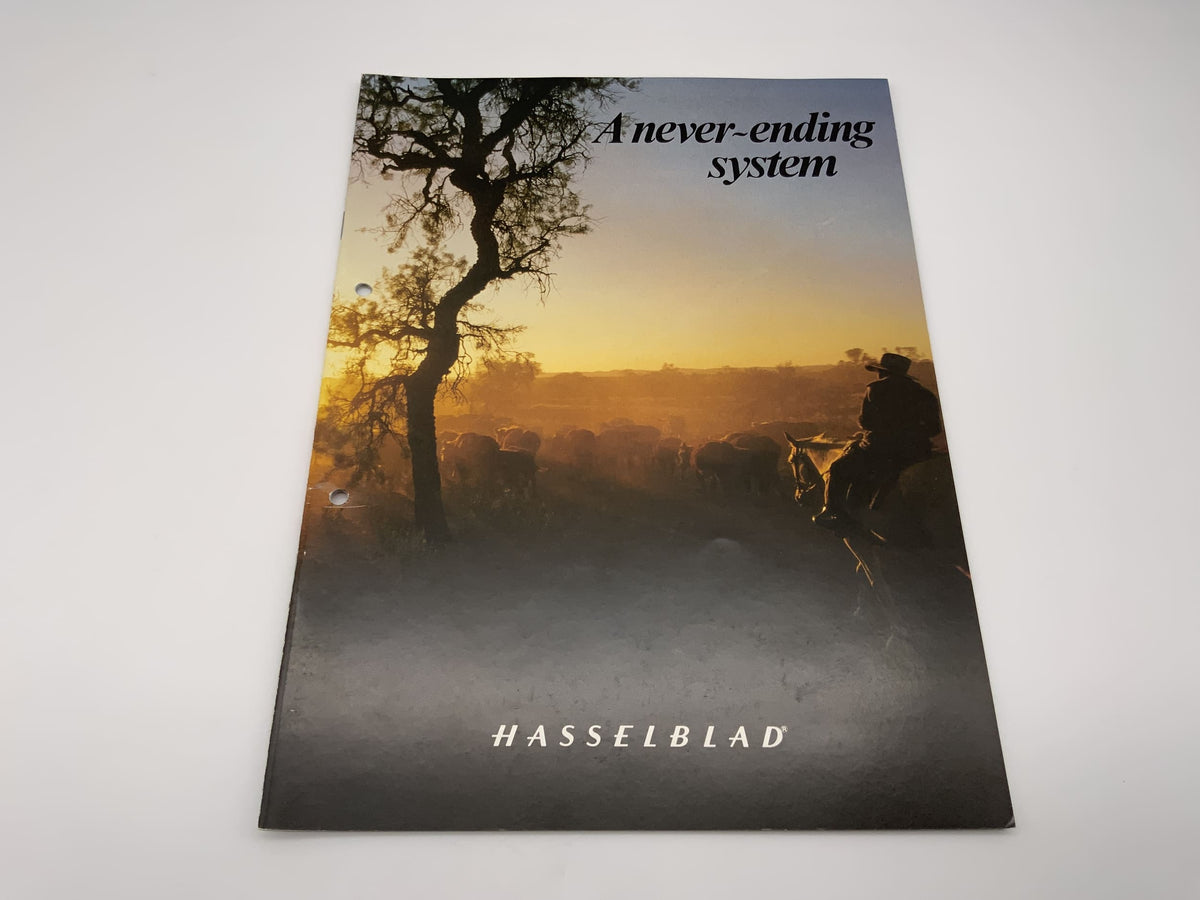 Hasselblad Un système sans fin Livret d'information Livret en anglais Brochure Magazine
