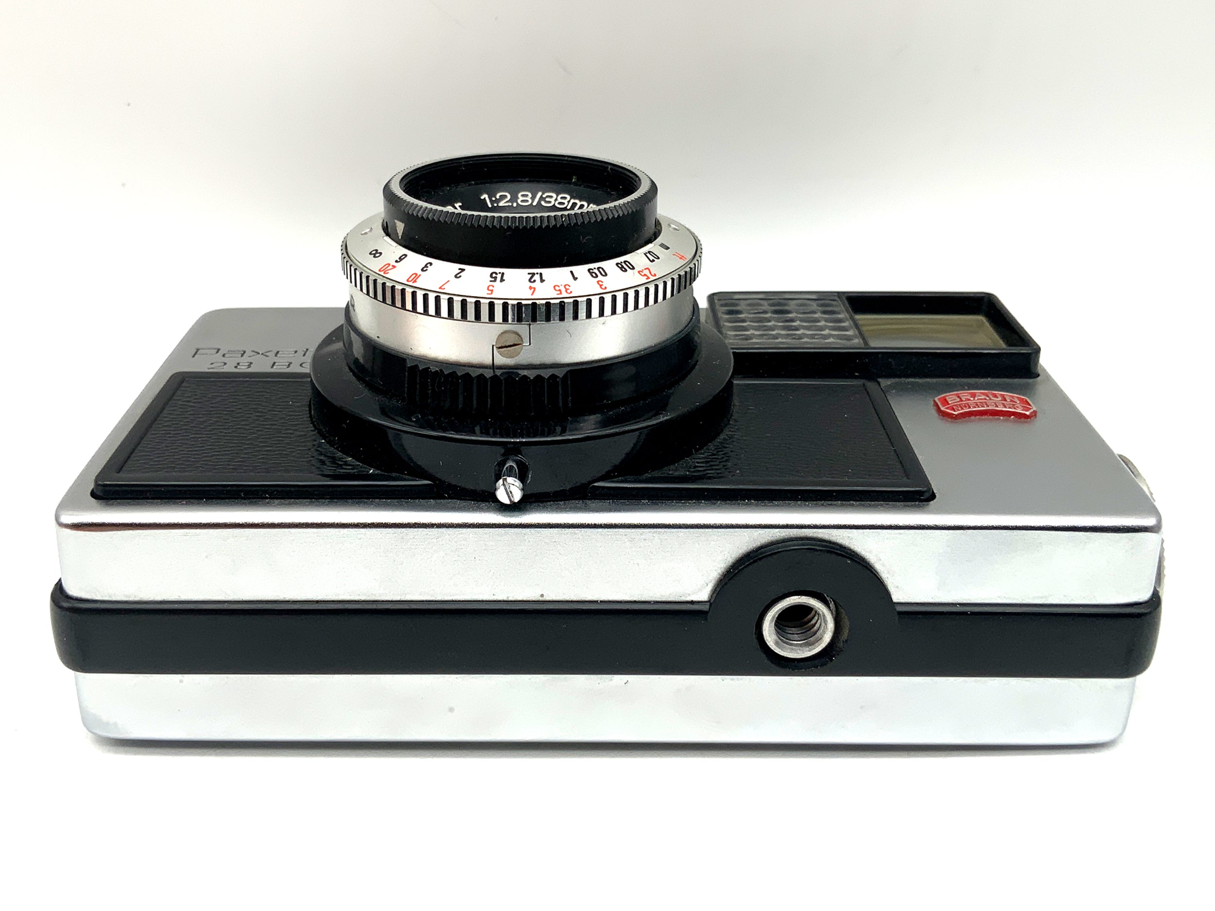 Braun Paxette 28BC viewfinder camera with Trinar 1:2.8/38mm Compur lens! Light meter defective!