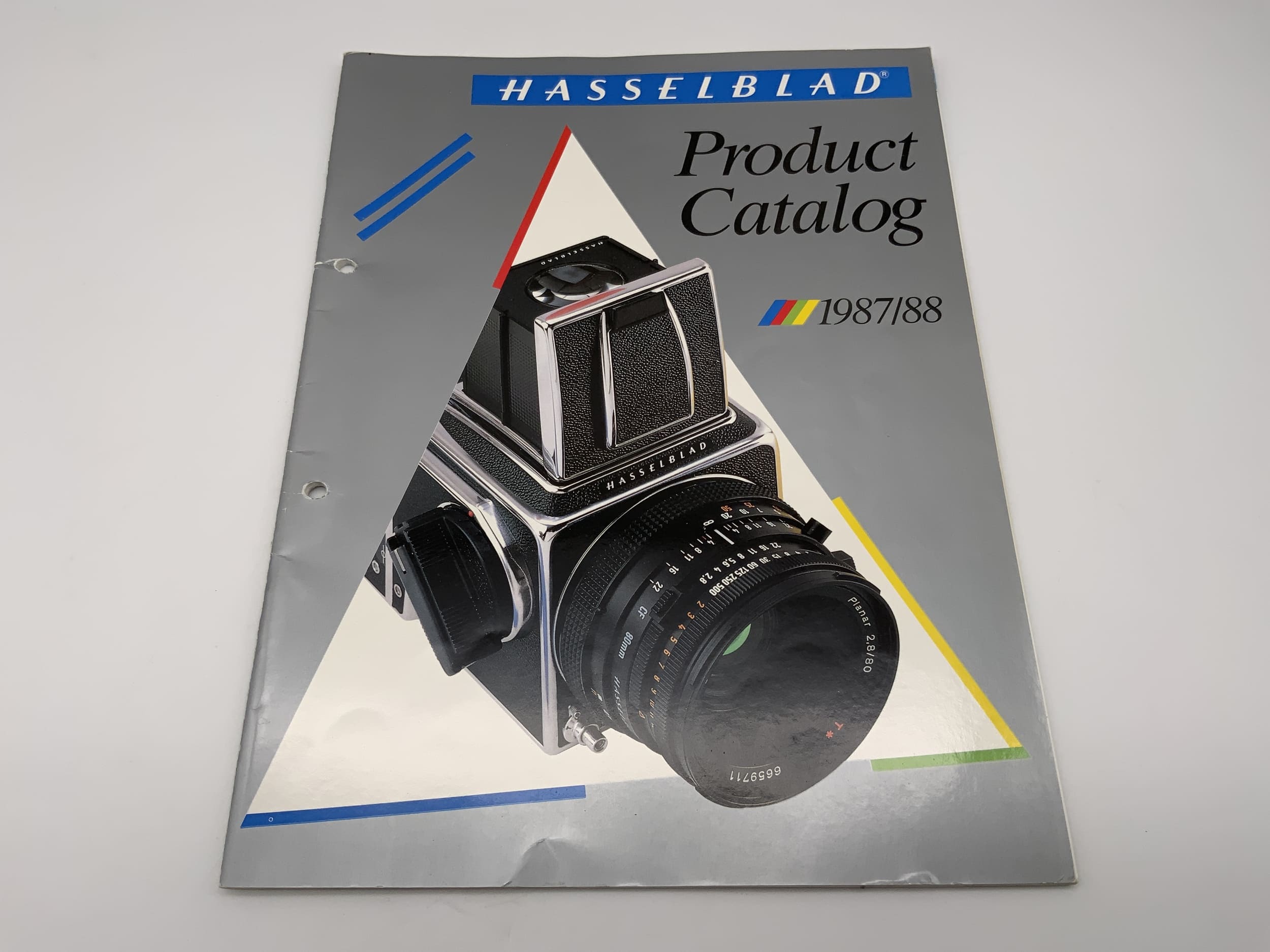 Hasselblad 1987/88 Livret d'information Catalogue de produits Brochure Livret en anglais Prospectus