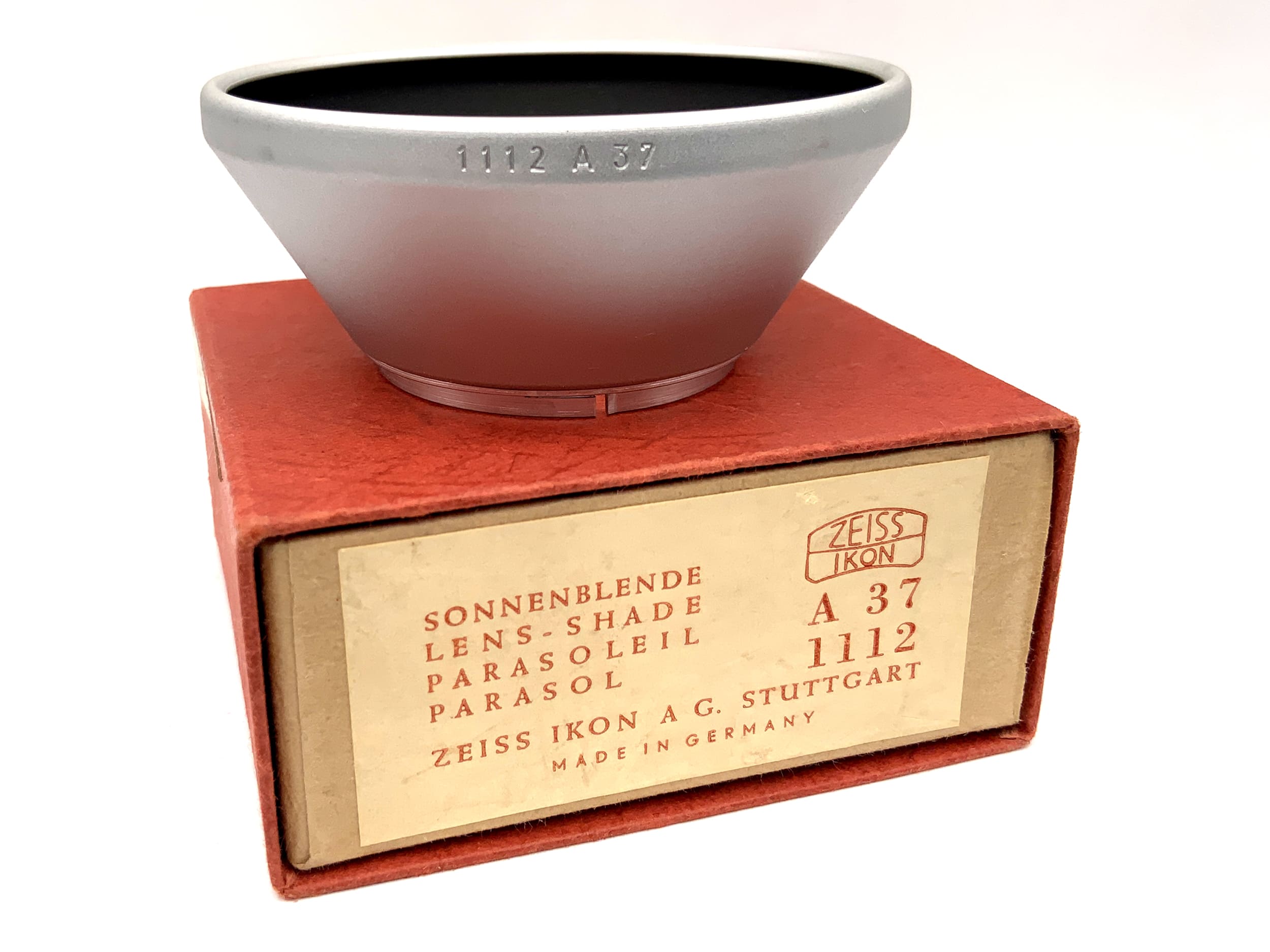 Zeiss Ikon 1112 Lens Hood A37 Metal Hood Silver for Super Ikonta