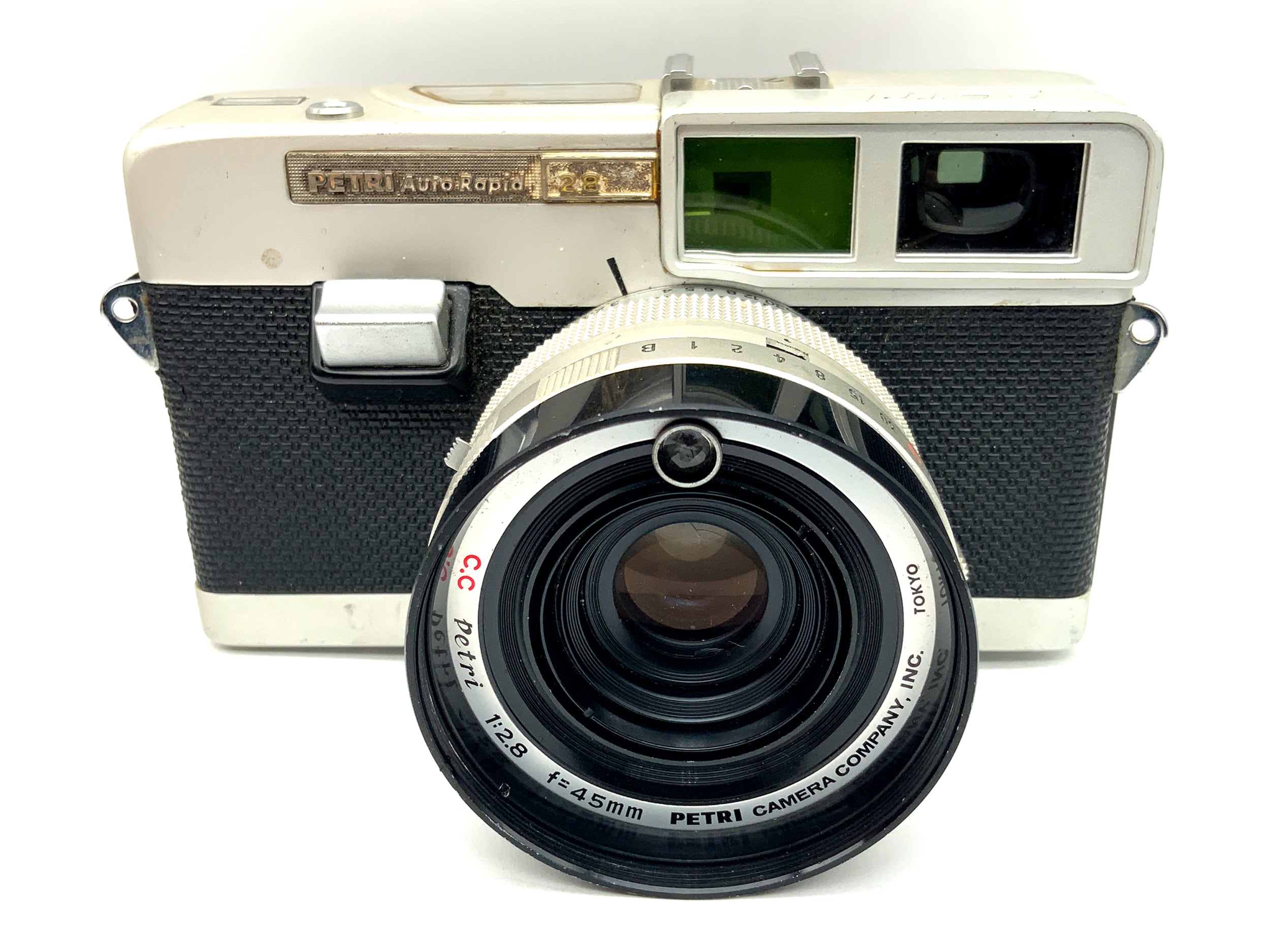Petri Auto Rapid 28 viewfinder camera with CC Petri 1:2.8 f=45mm analog camera