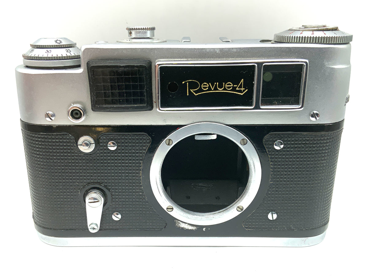 Appareil photo Revue 4 avec viseur ! Cellule photoélectrique défectueuse ! Appareil photo compact, argentique (M39)