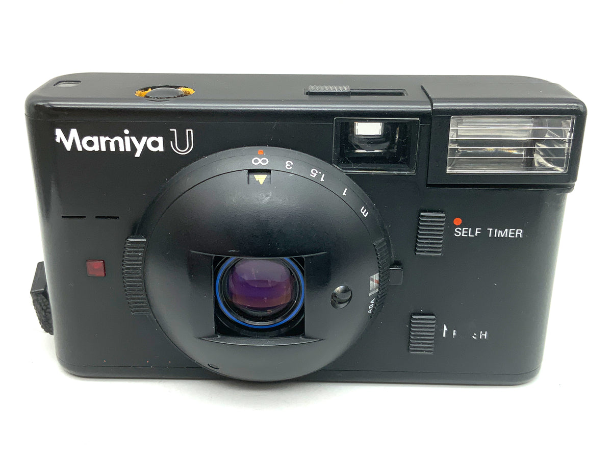 Appareil photo compact Mamiya U Point&amp;Shoot avec retardateur ! Flash défectueux ! Appareil photo analogique