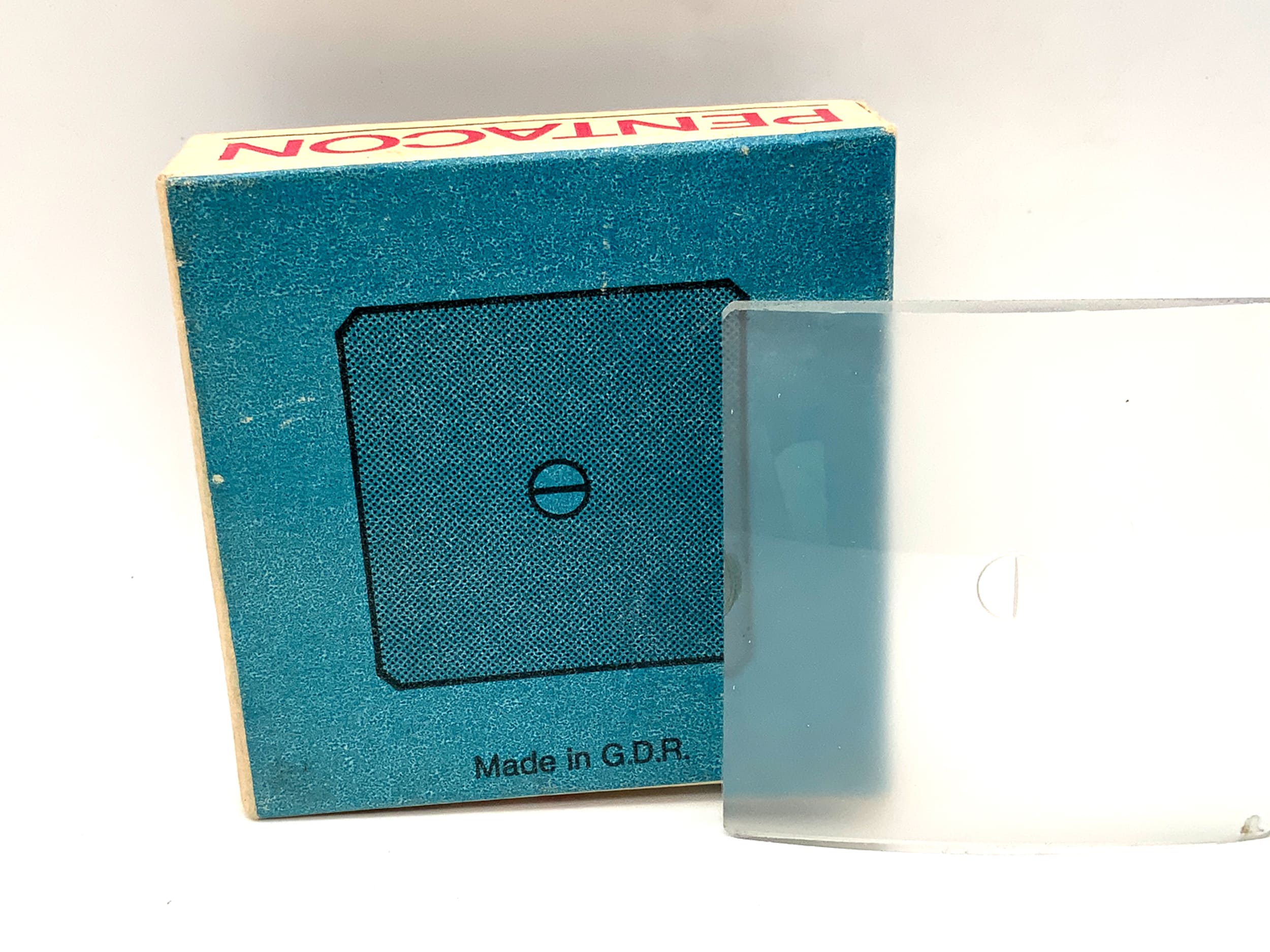 Pentacon Six 6x6 verre dépoli, lentille de champ d'image à paire de coins à coïncidence