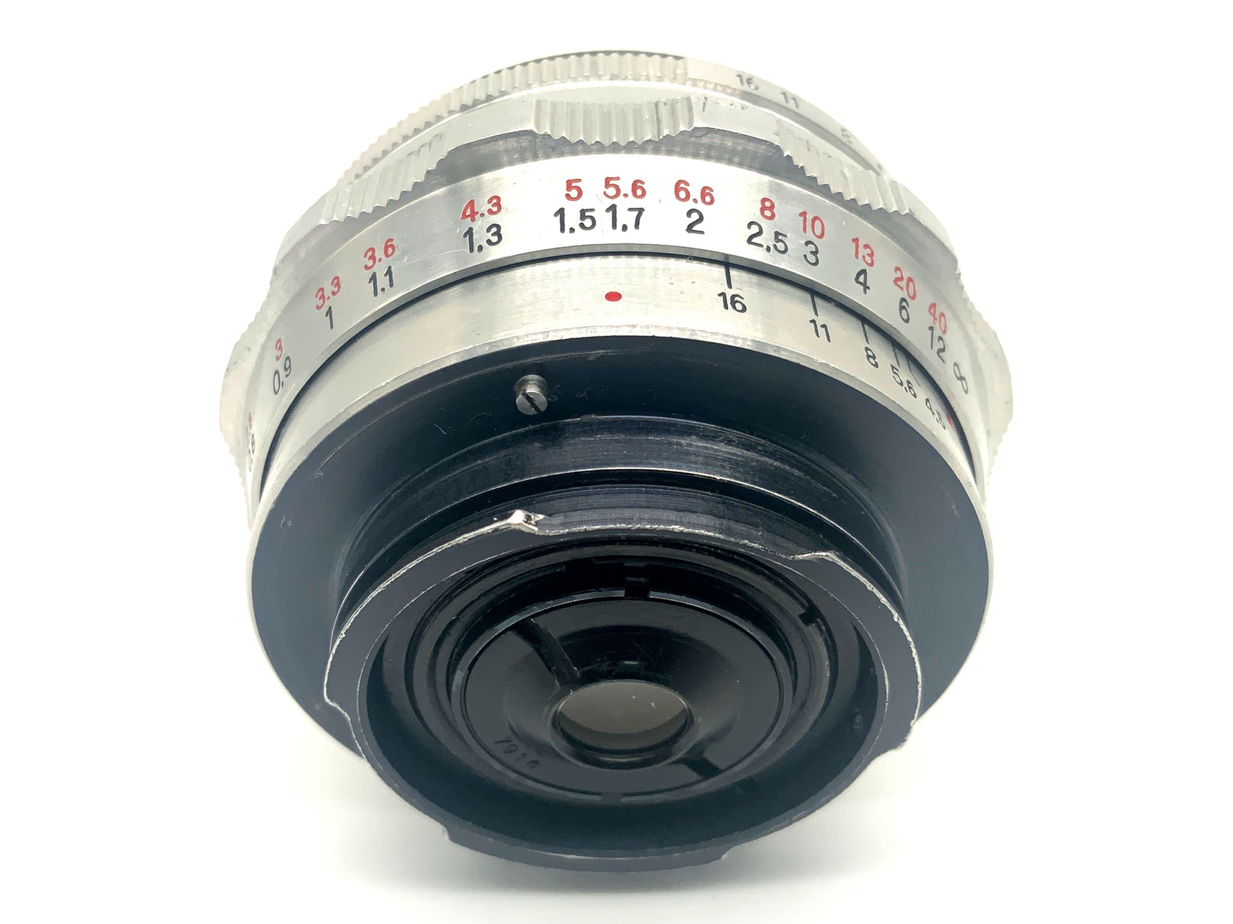 Carl Zeiss Jena Tessar red T 40mm 1:4.5 Objektiv Festbrennweite (EXA)