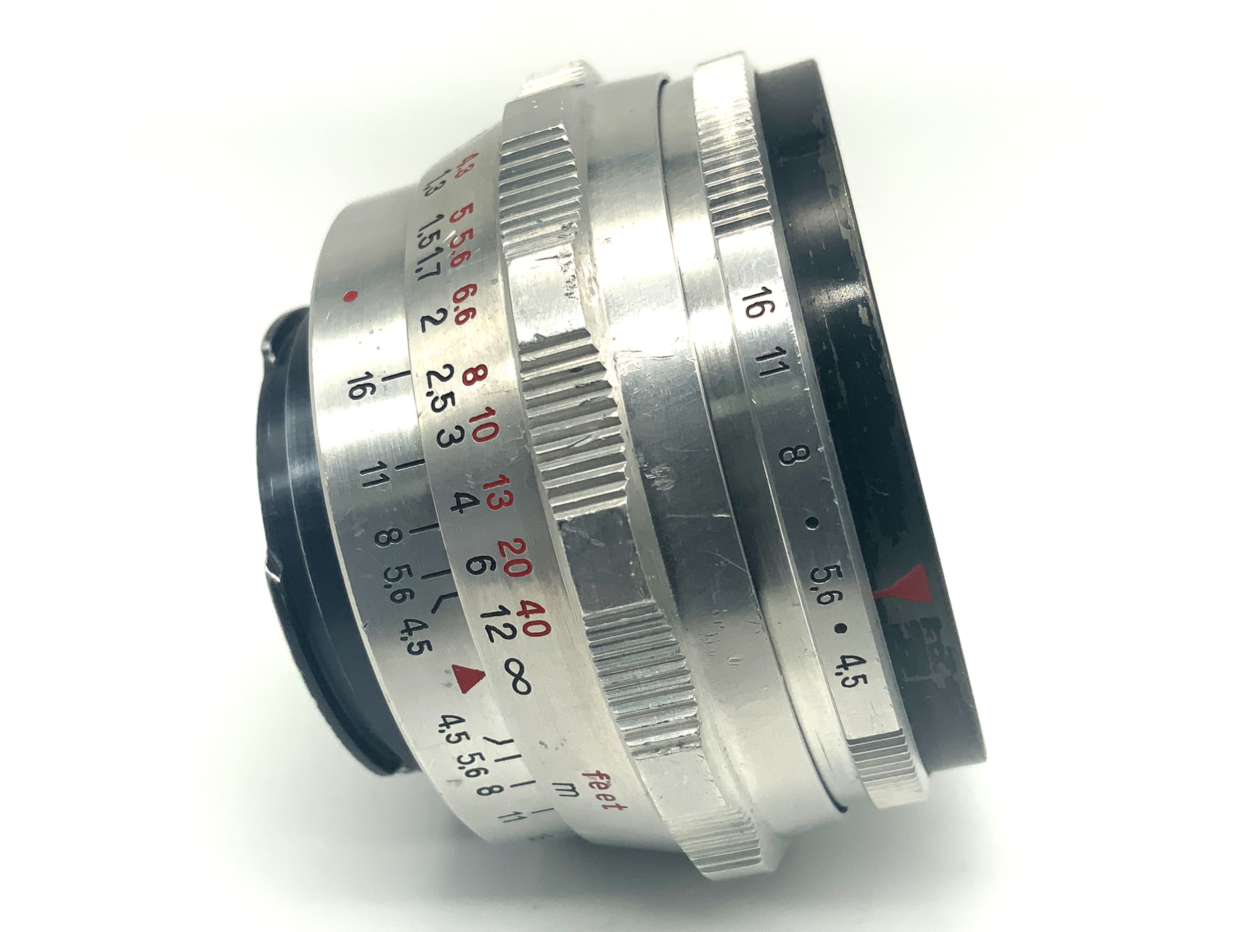Carl Zeiss Jena Tessar red T 40mm 1:4.5 Objektiv Festbrennweite (EXA)