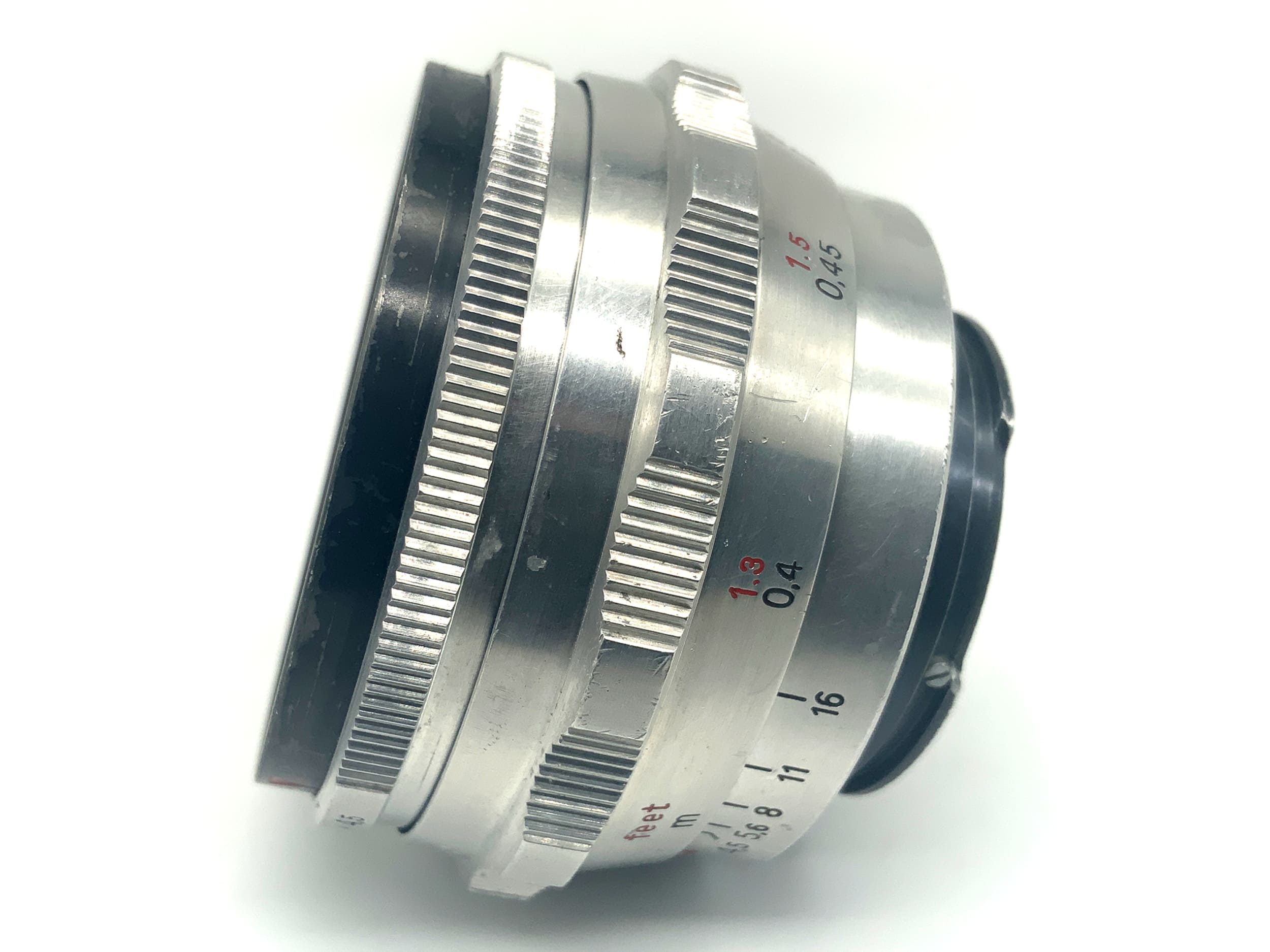 Carl Zeiss Jena Tessar red T 40mm 1:4.5 Objektiv Festbrennweite (EXA)