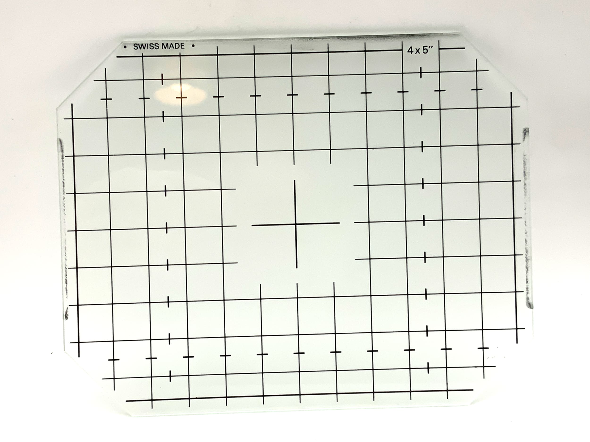 Verre dépoli Sinar 4x5" 9x12", fabrication suisse