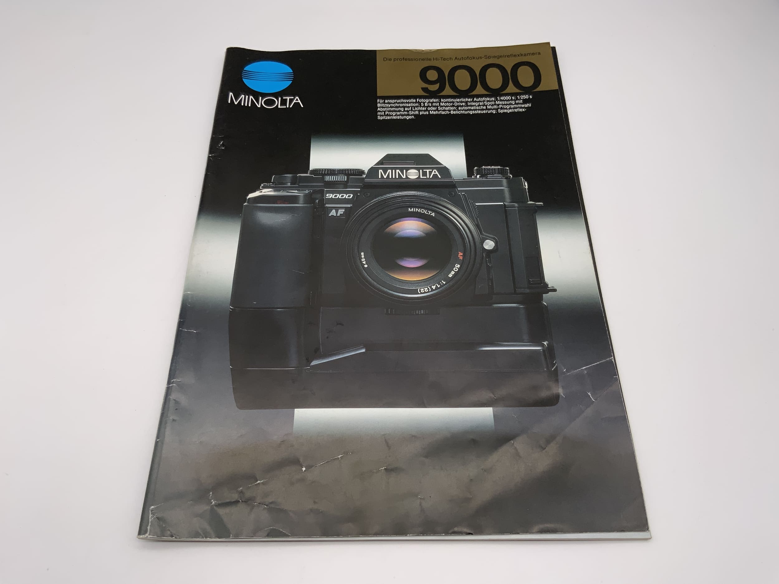Minolta 9000 AF Brochure German Instruction Manual