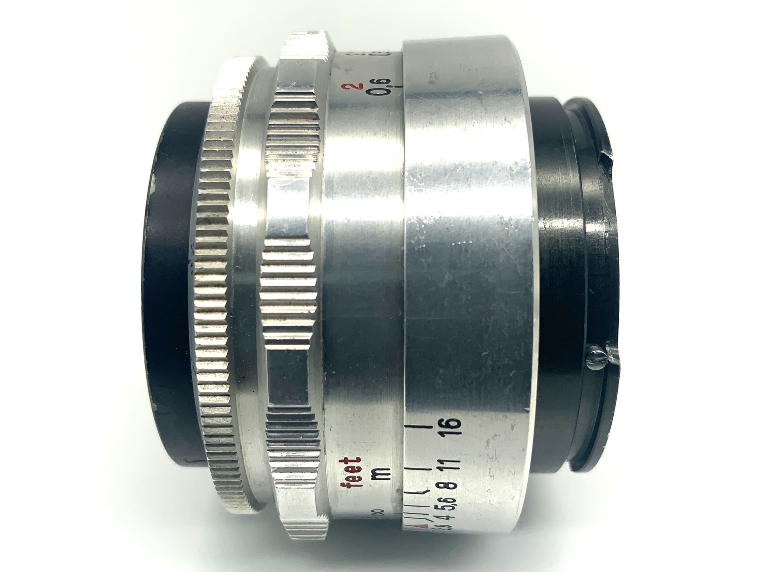 Carl Zeiss Jena Tessar Q1 compact 12 Blades red T 50mm 1:2.8 Objektiv (Exa)