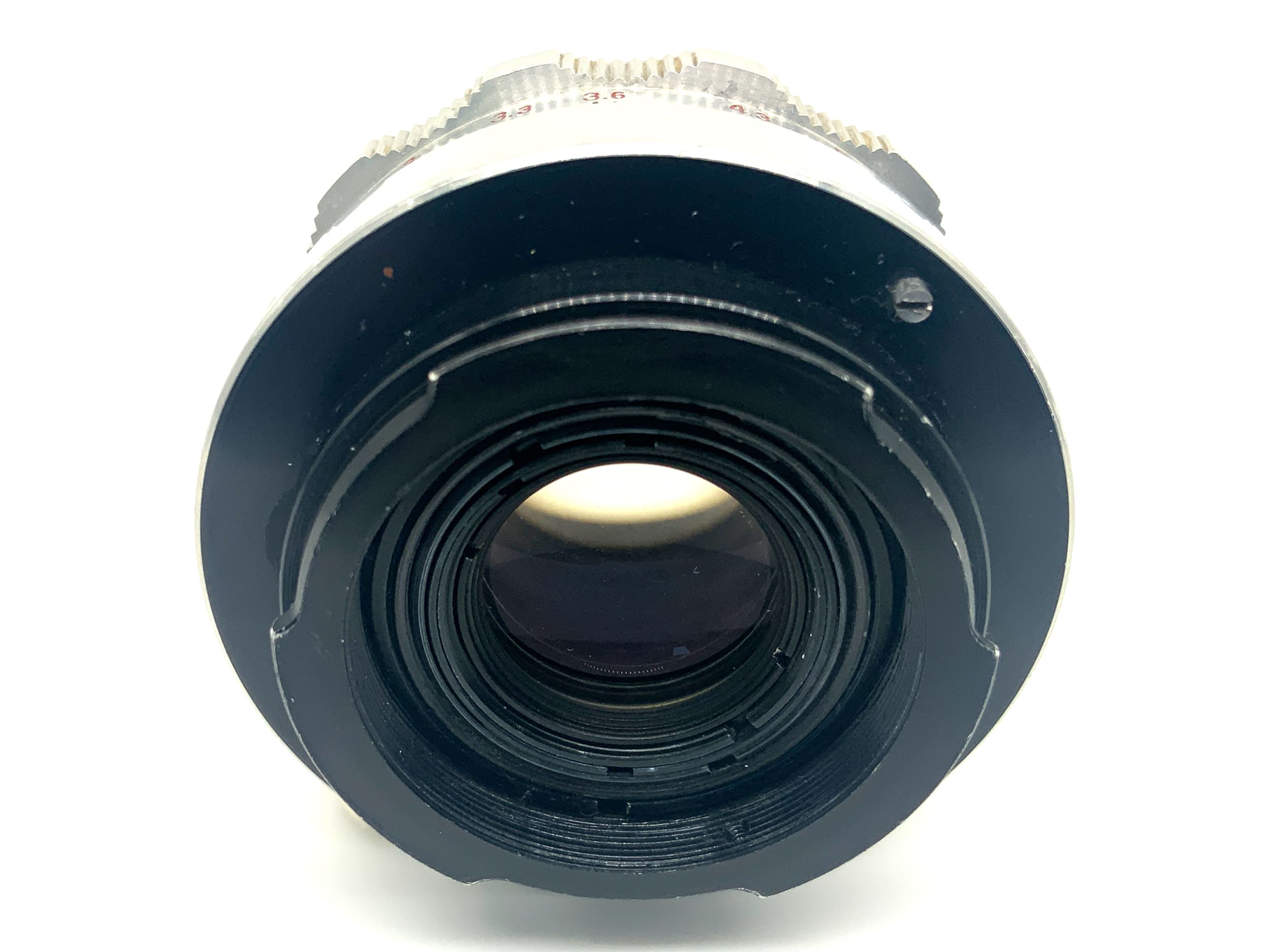 Carl Zeiss Jena Tessar Q1 compact 12 Blades red T 50mm 1:2.8 Objektiv (Exa)