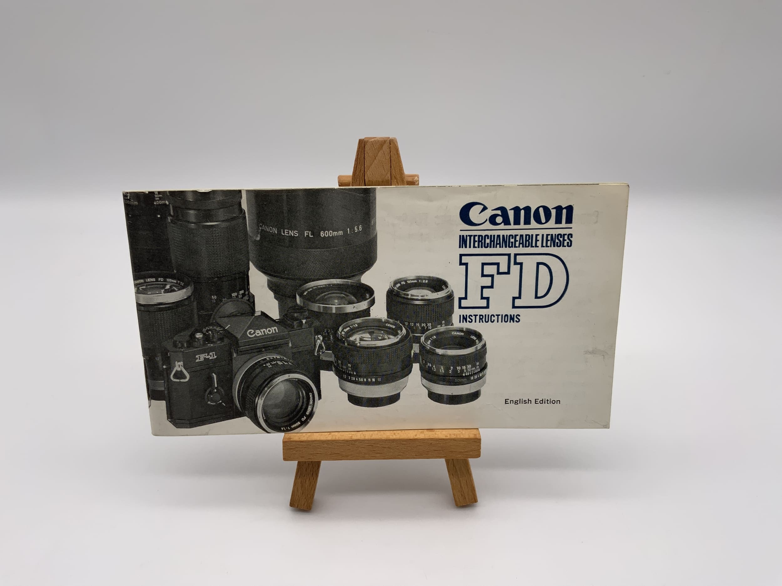 Canon FD Interchangeable Lenses Instruction Manual (English)