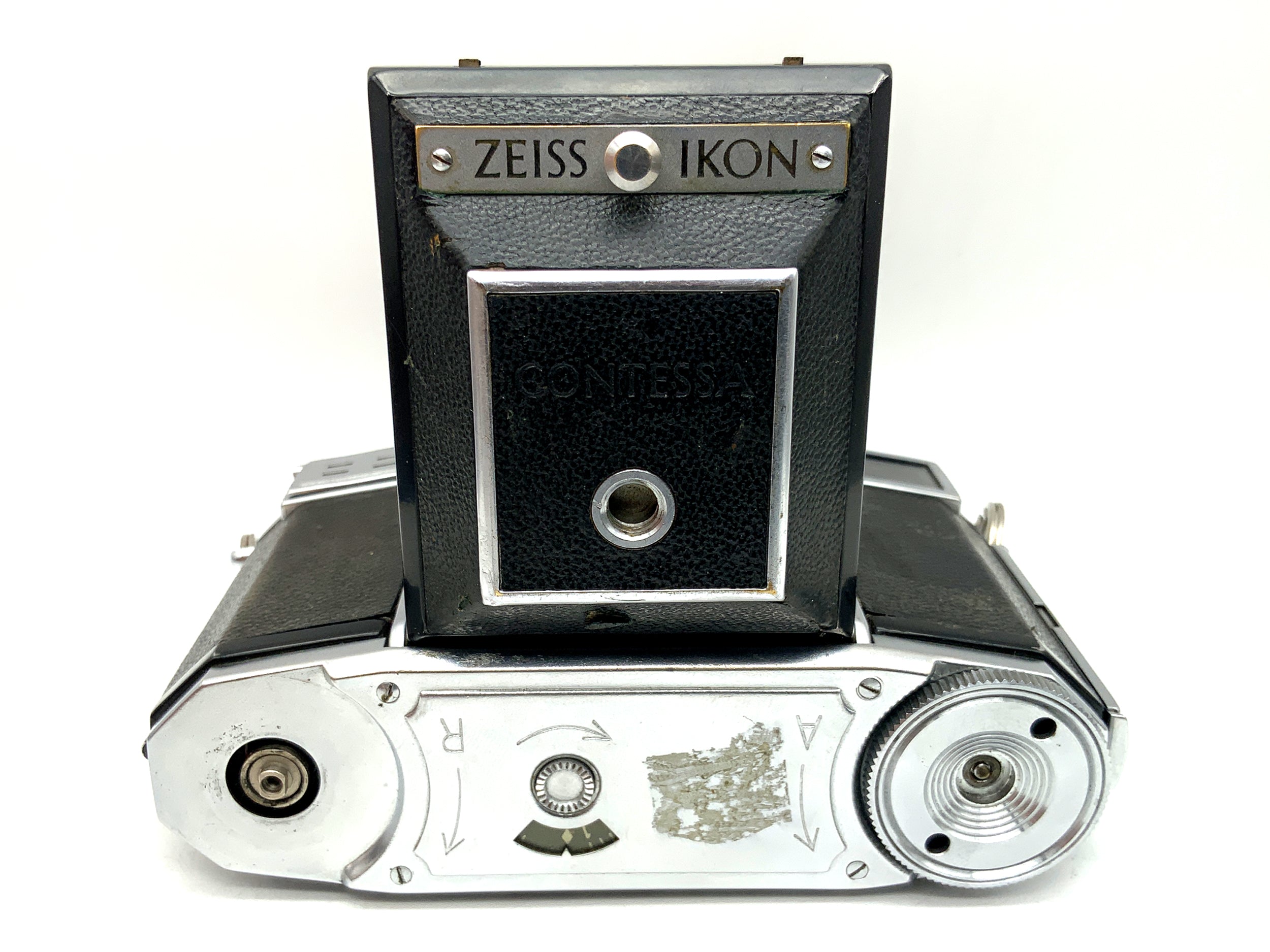 Appareil photo pliant Zeiss Ikon Contessa avec objectif Tessar 2.8/45 rouge T