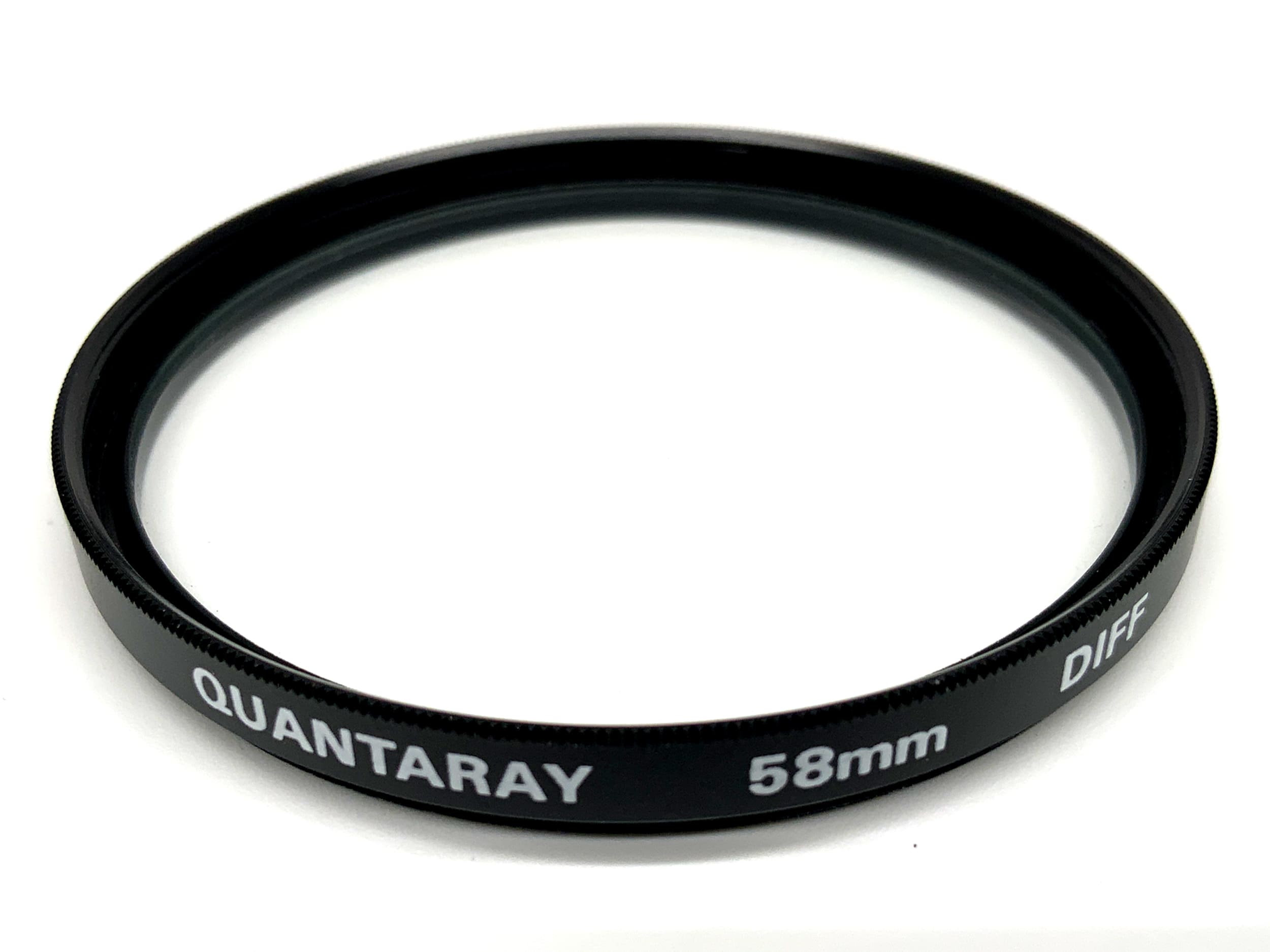 Quantaray Diffusionfilter DIFF Filter 58mm Kreisförmig Filtergewinde
