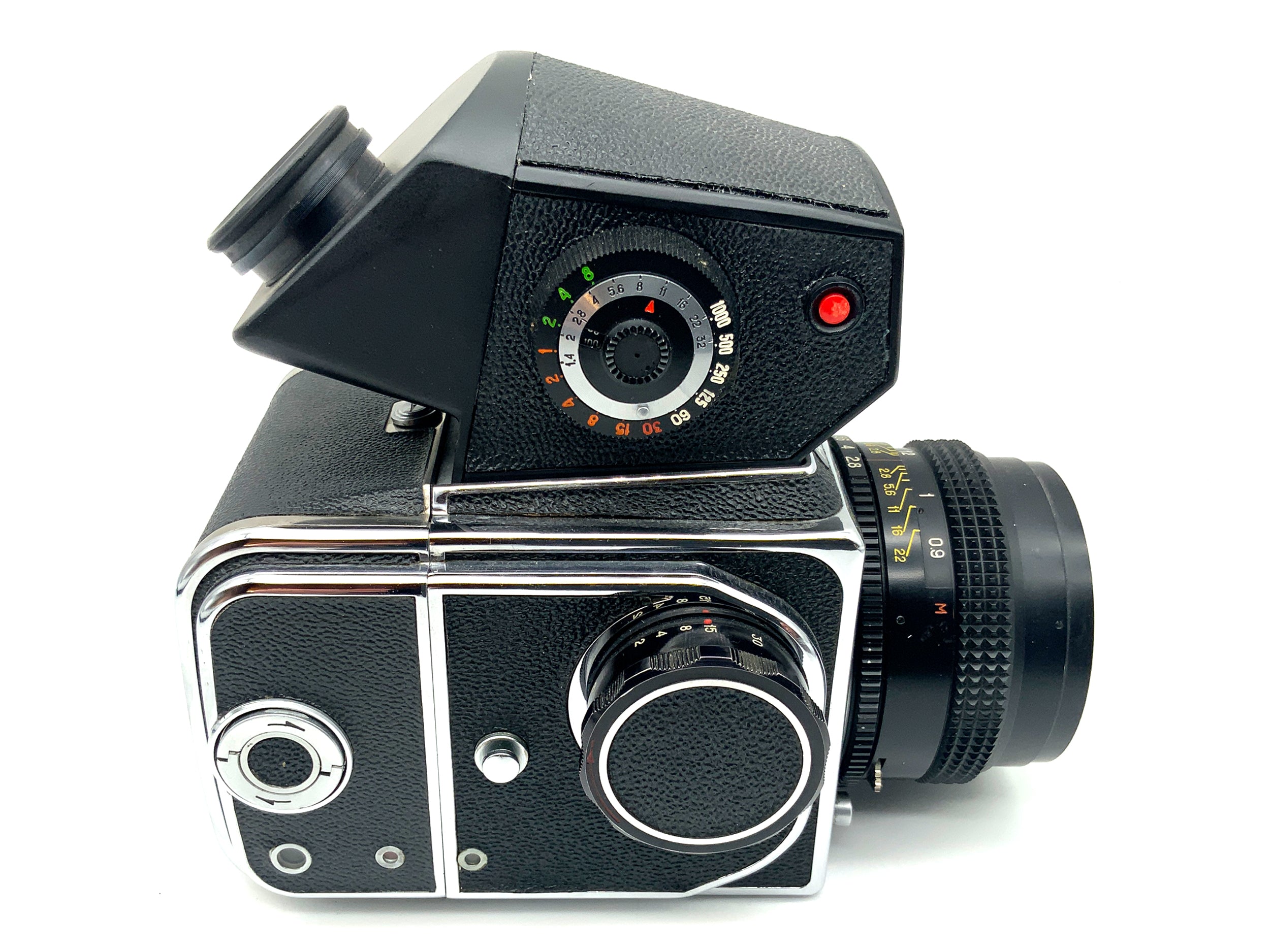Appareil photo moyen format Arsenal Kiev 80 avec objectif Volna-3 2.8/80 MC et prisme TTL