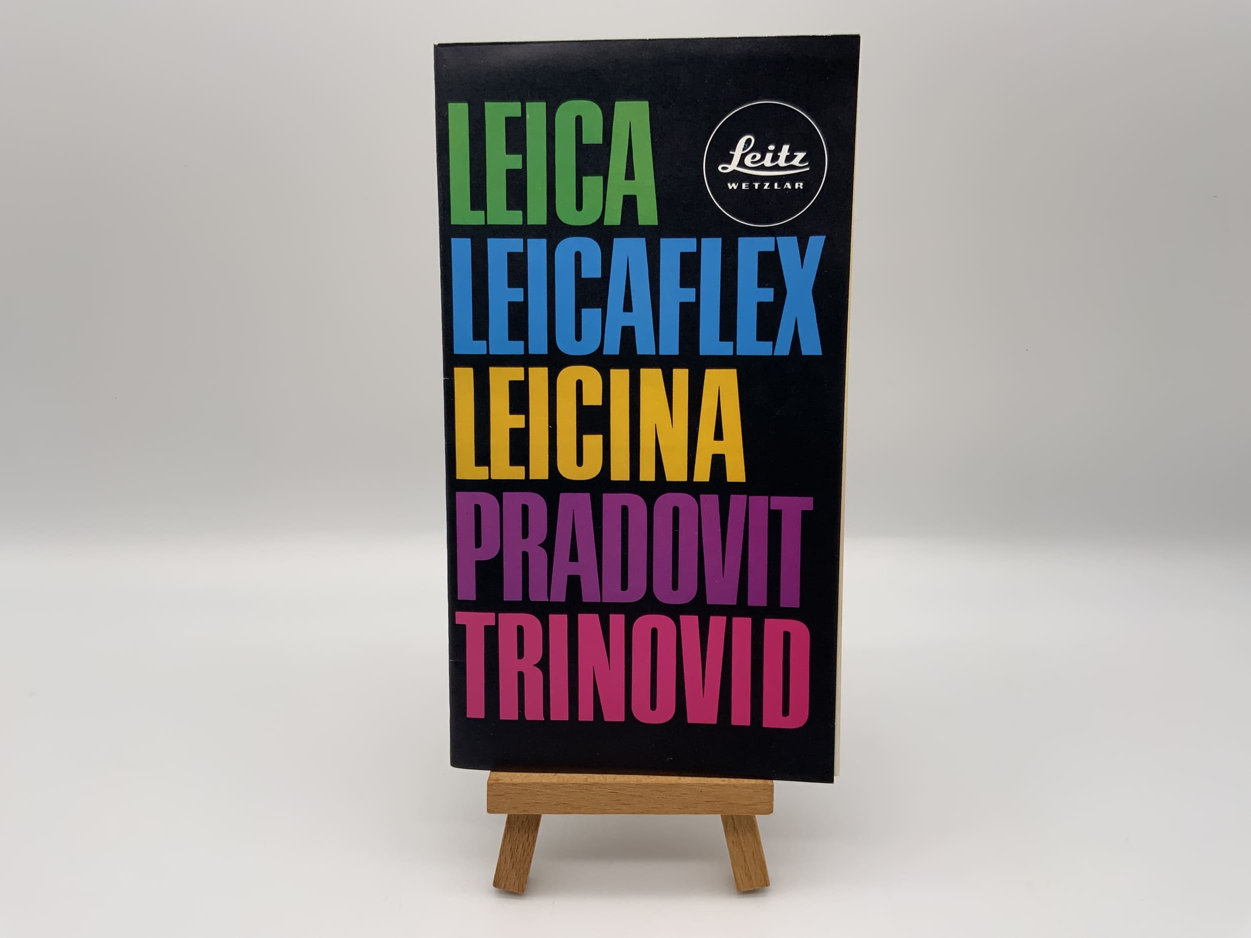 Brochure Leitz Leica Leicaflex Leicina Pradovit Trinovid (allemand)
