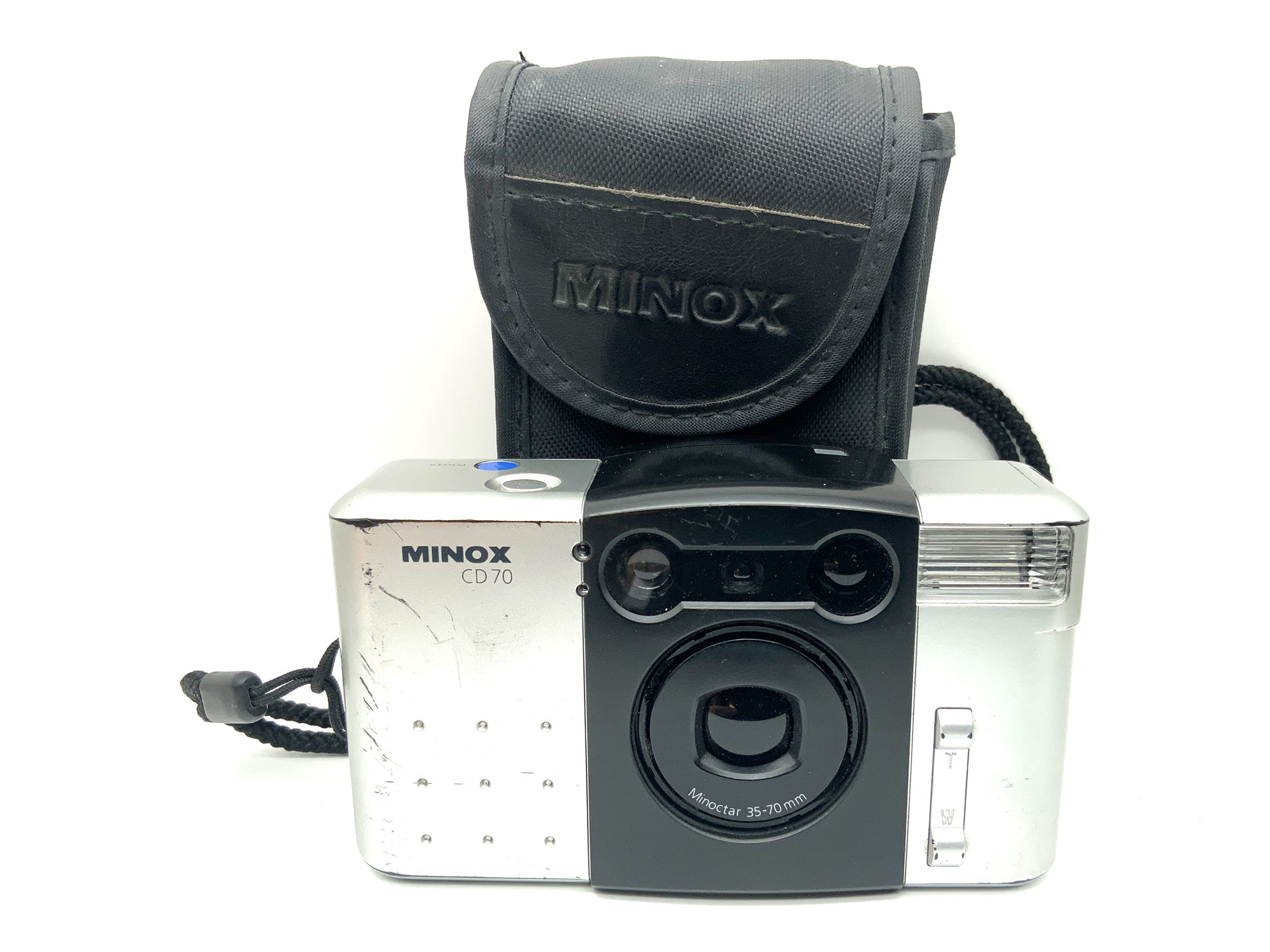Minox CD70 Point&amp;Shoot avec objectif Minoctar 35-70 mm et étui (appareil photo argentique)