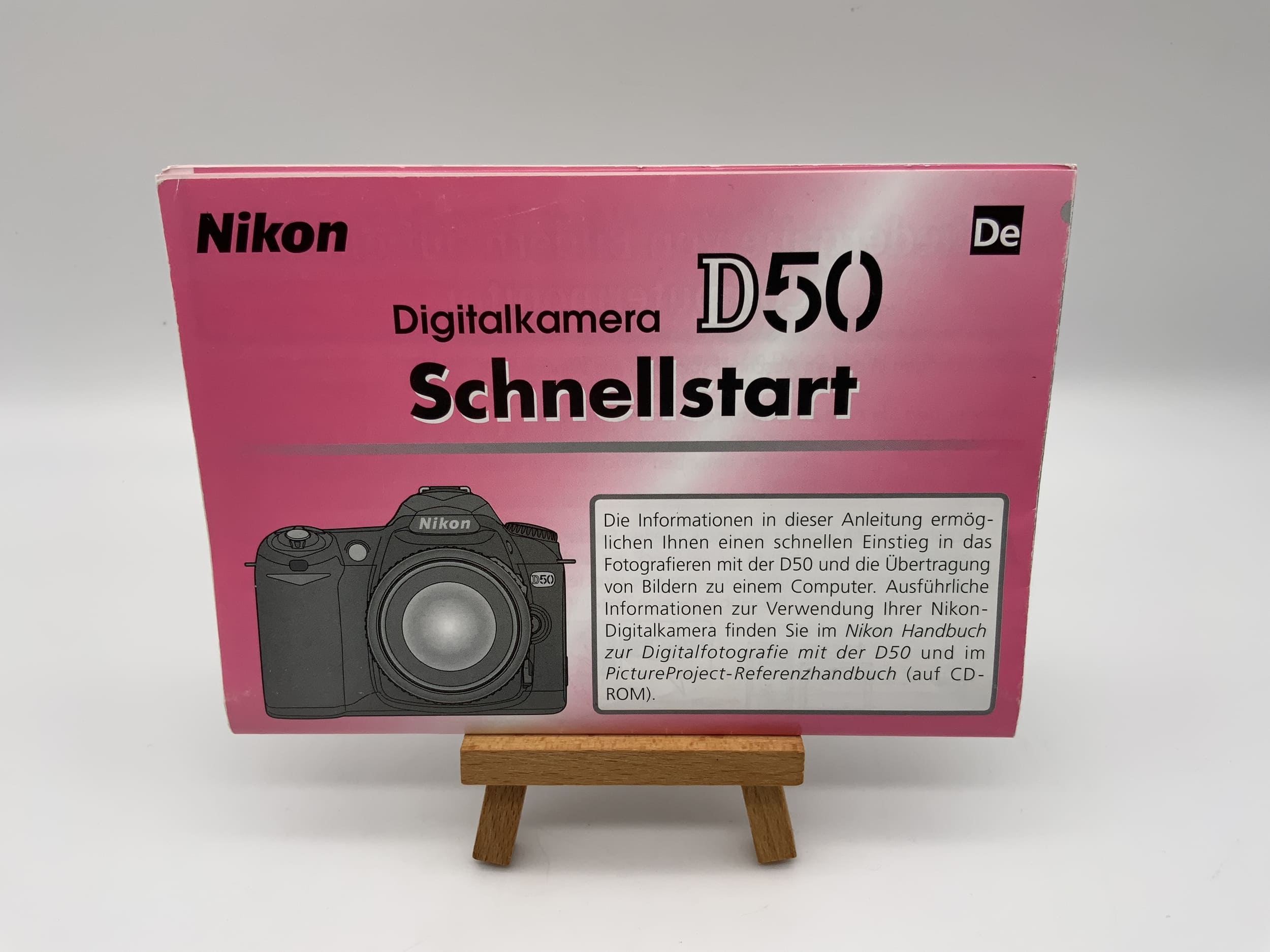 Manuel d'utilisation de l'appareil photo numérique Nikon D50 (en allemand)