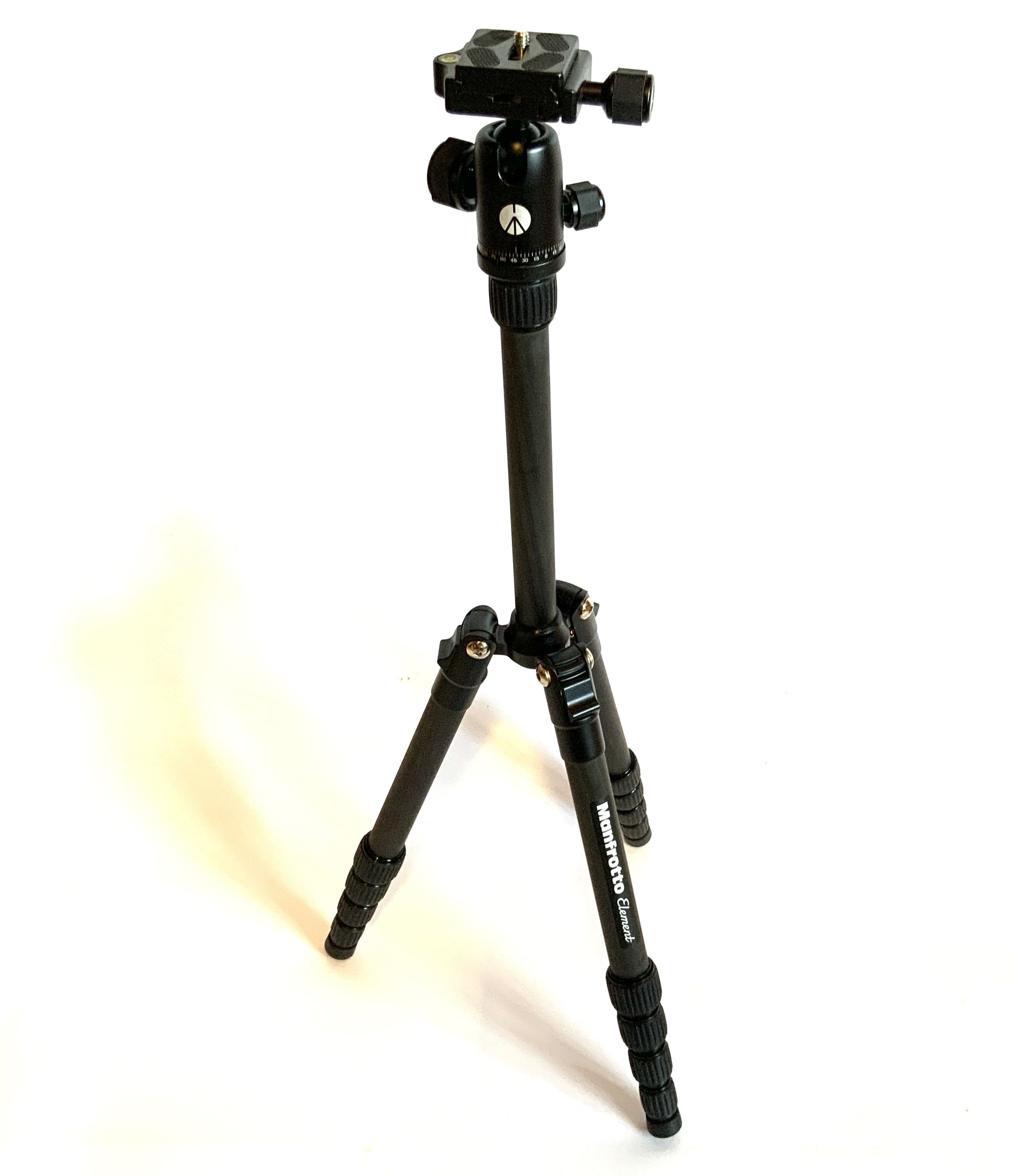 Trépied Manfrotto Element, noir, trépied photo, trépied pour appareil photo