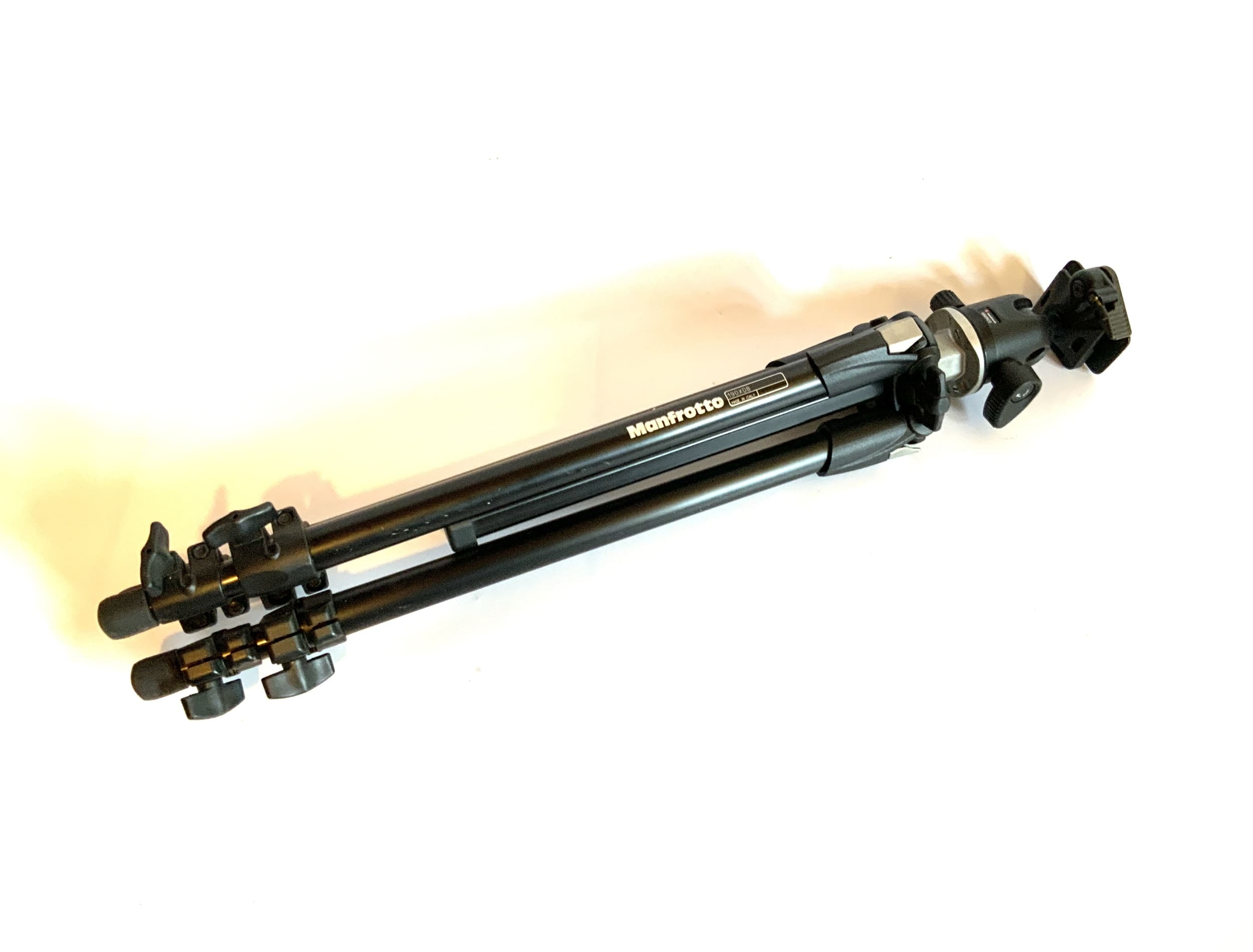 Trépied Manfrotto 190xDB, noir, avec rotule 496RC2, trépied photo, trépied pour appareil photo
