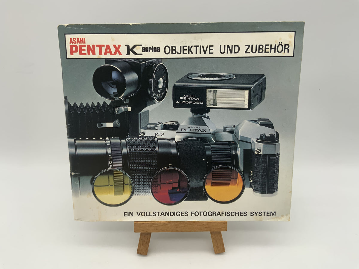 Livret d'information sur les objectifs et accessoires de la série K d'Asahi Pentax (allemand)