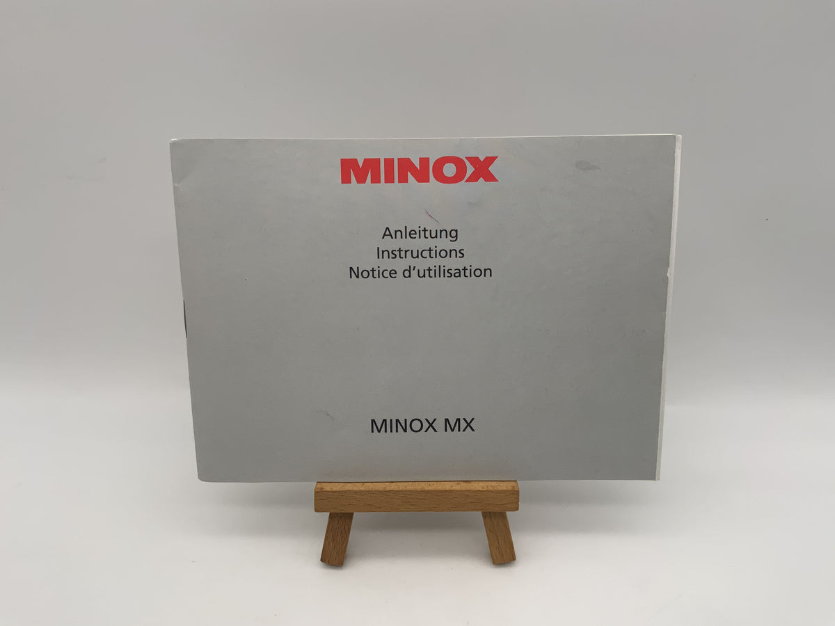 Manuel d'utilisation du Minox MX (allemand)