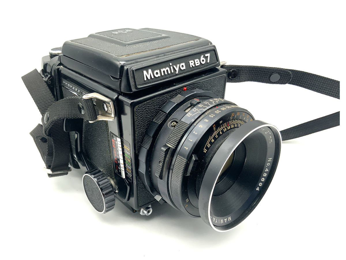 Appareil photo moyen format professionnel Mamiya RB67 avec objectif Mamiya-Sekor 1:3.8 f=127 mm