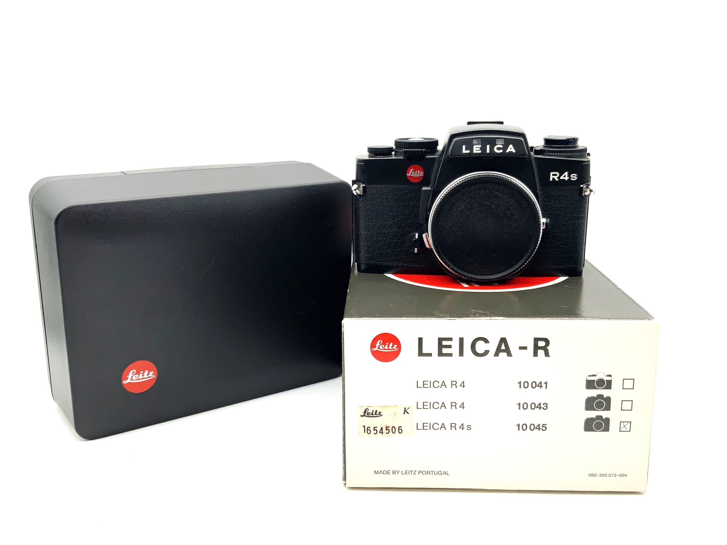 Leica R4s SLR Leitz 10045 avec emballage d'origine, boîtier reflex argentique 35 mm (Leica R)