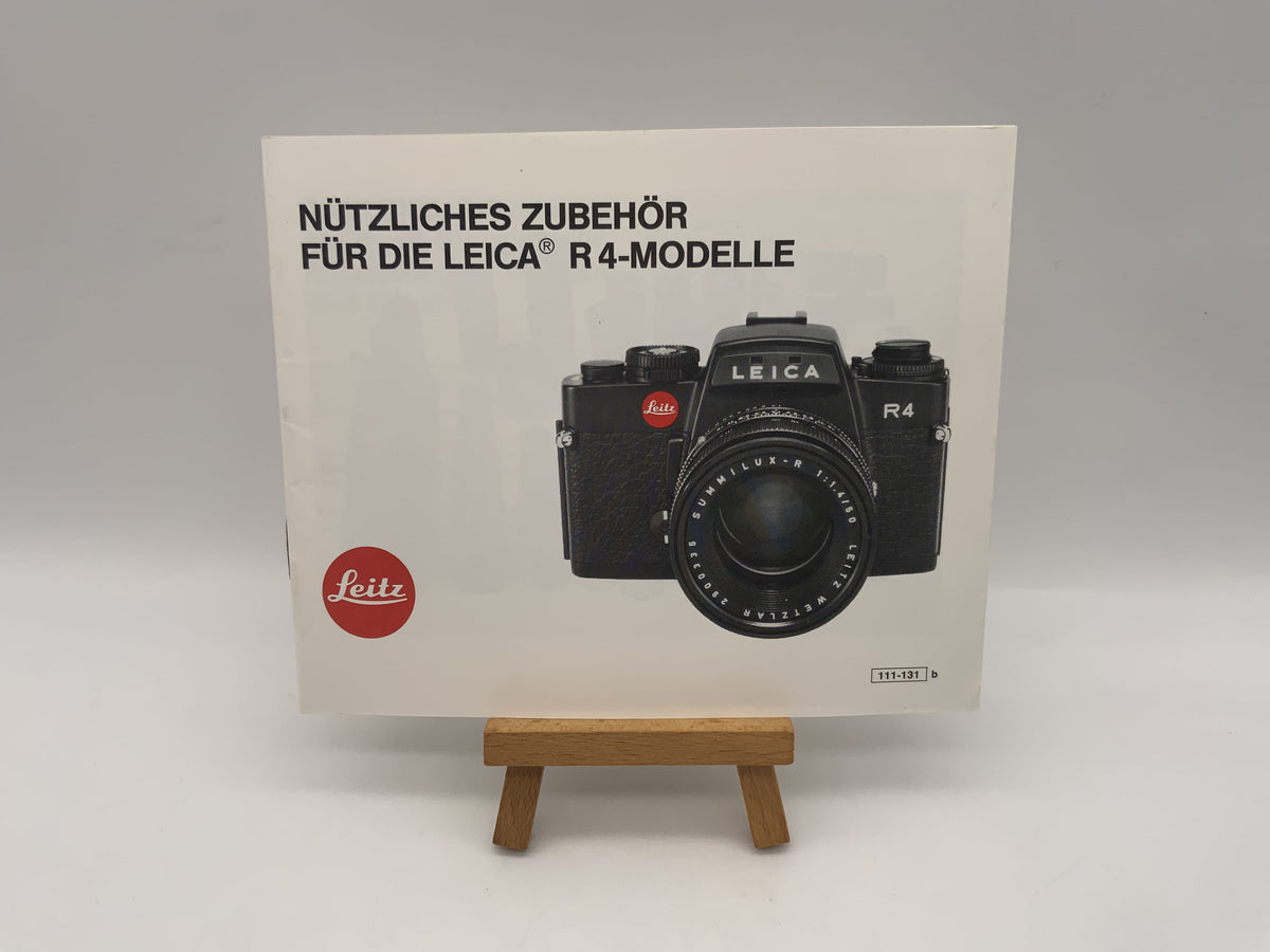 Accessoires utiles Leitz pour les modèles Leica R4 111-131b - Instructions (allemand)