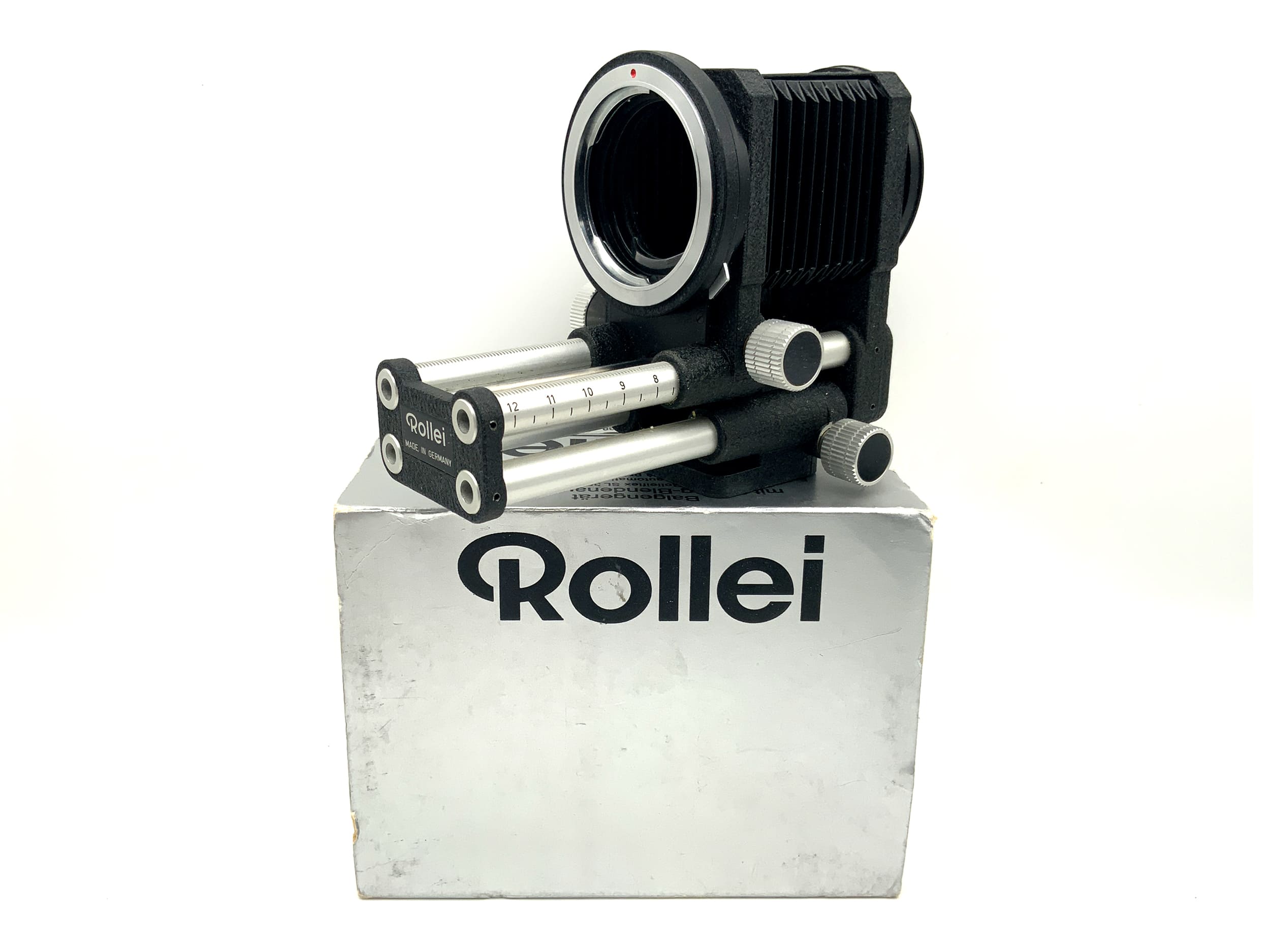 Soufflet Rollei SL 35 dans son emballage d'origine (Rollei QBM)