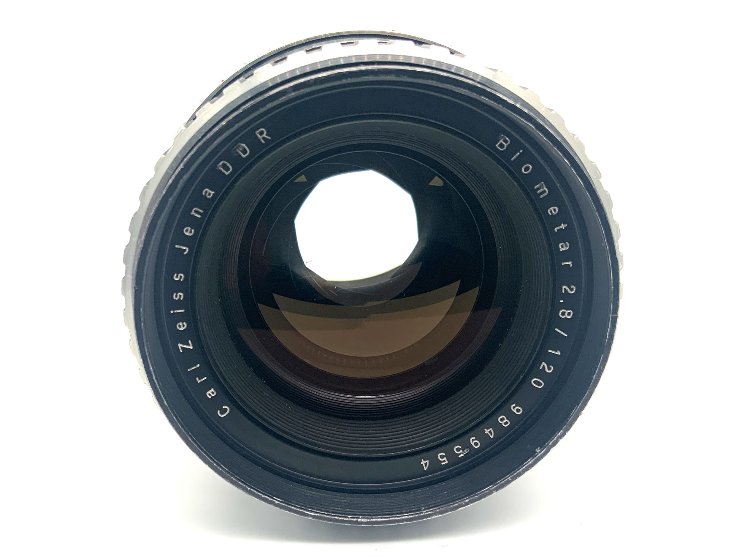 Carl Zeiss Jena Biometar 120mm 1:2.8 Objektiv Zebra mit Tasche (Pentacon Six)