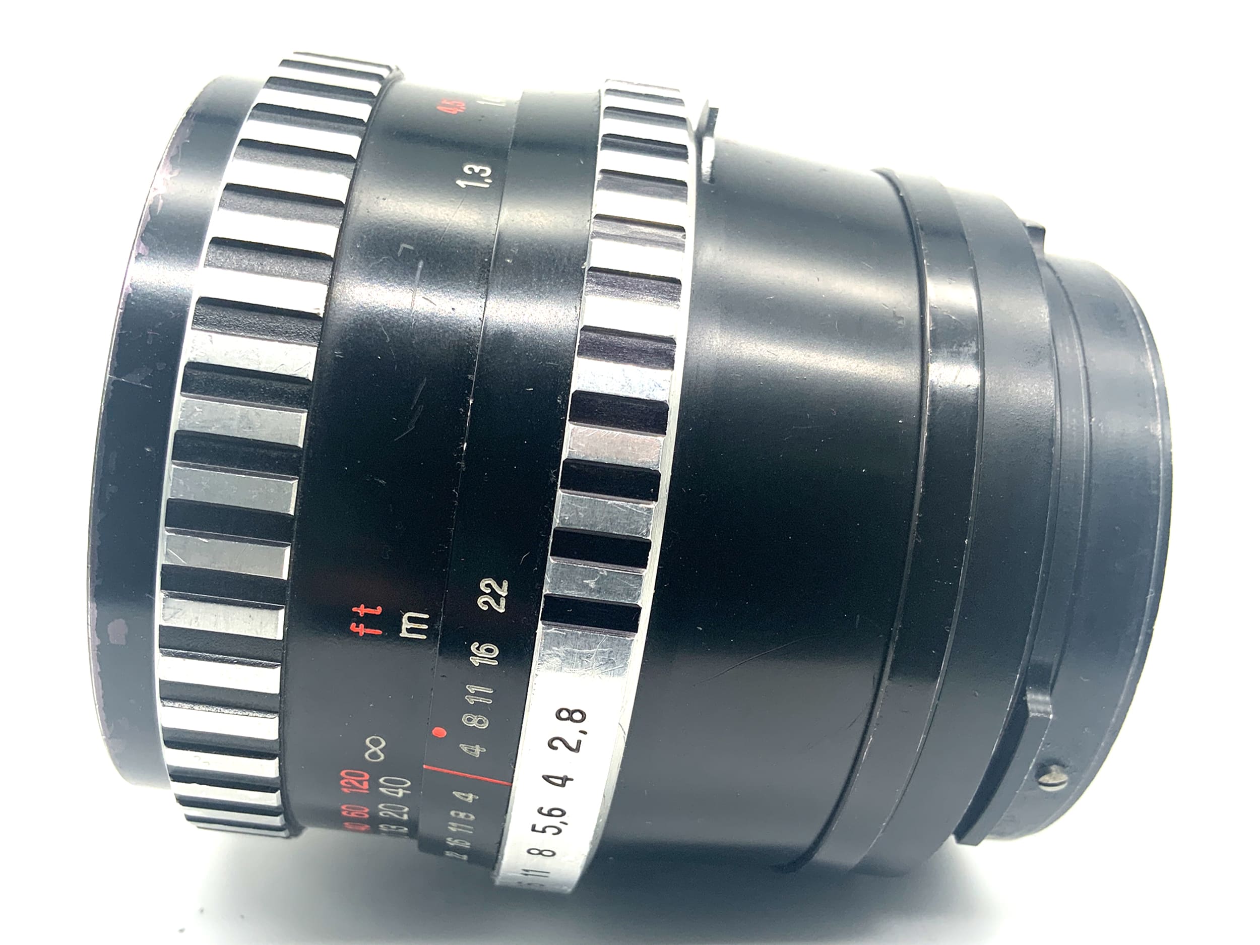 Carl Zeiss Jena Biometar 120mm 1:2.8 Objektiv Zebra mit Tasche (Pentacon Six)