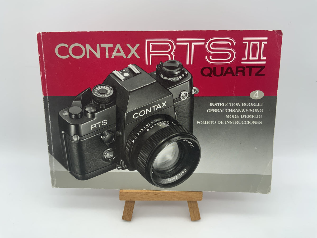 Manuel d'utilisation du Contax RTS II Quartz (allemand)