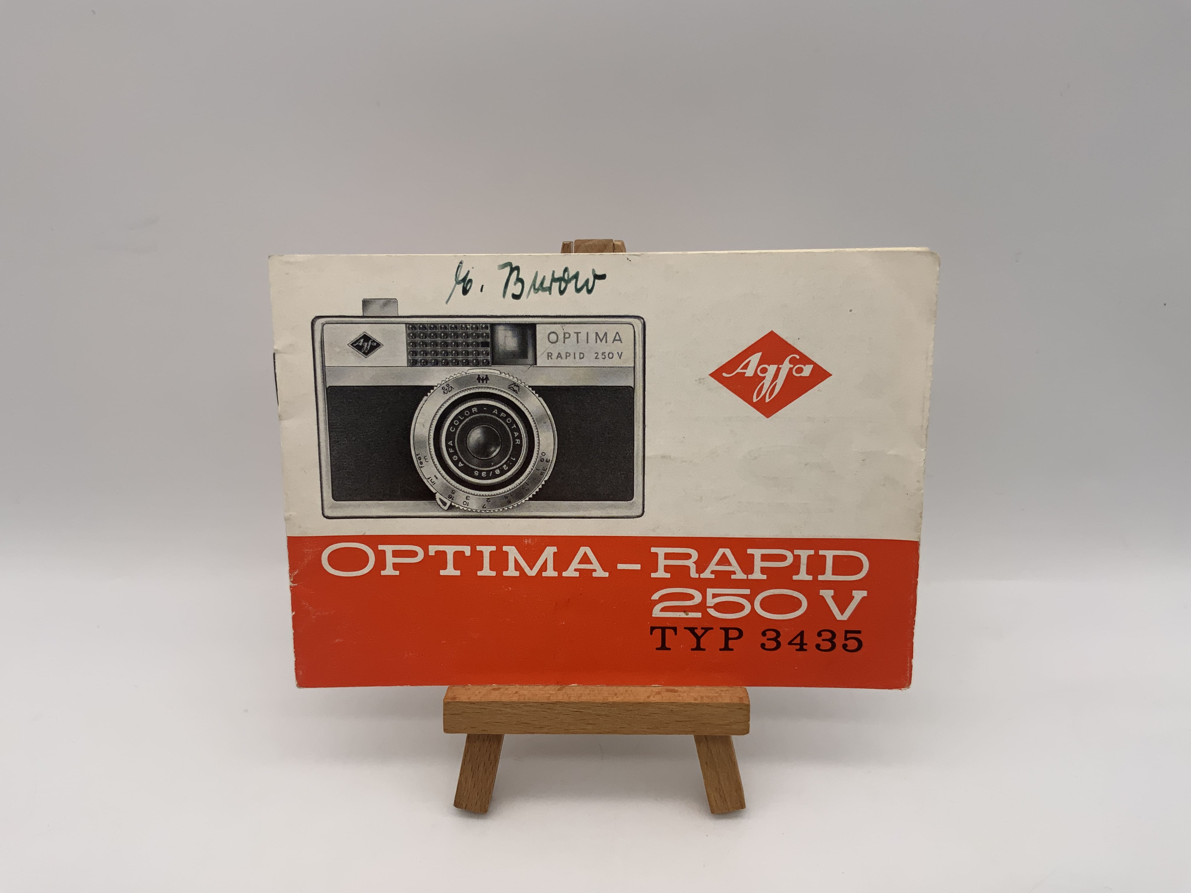 Agfa Optima Rapid 250V Type 3435 Operating Instructions German