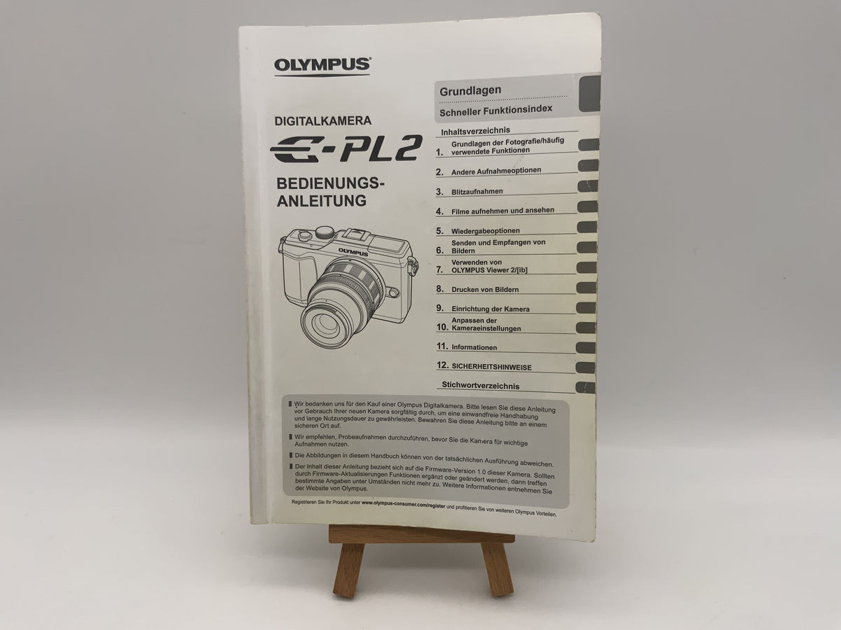 Olympus Camedia E-PL2 User Manual (German)