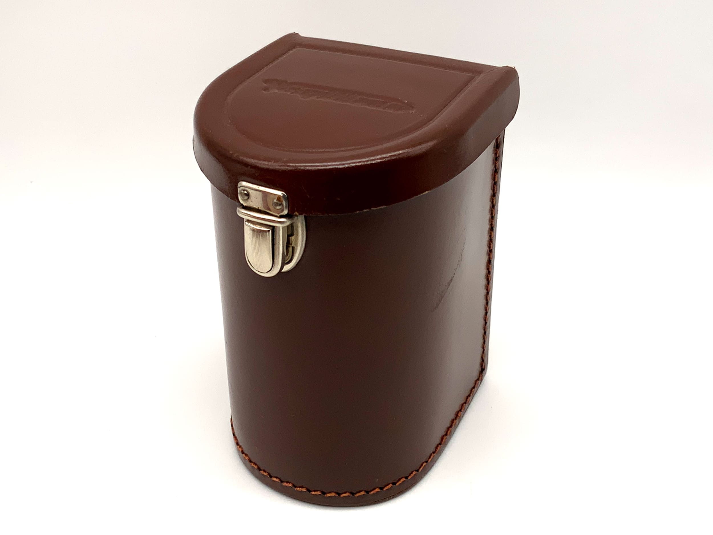 Étui rigide en cuir marron pour objectif Voigtländer 90/144, sac pour appareil photo